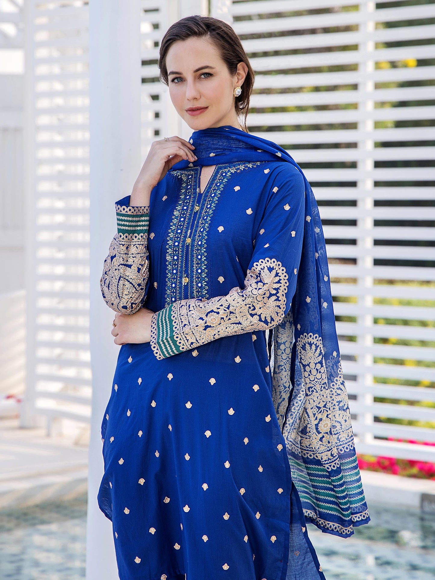 3 Piece Lawn Suit-Embroidered (Unstitched)