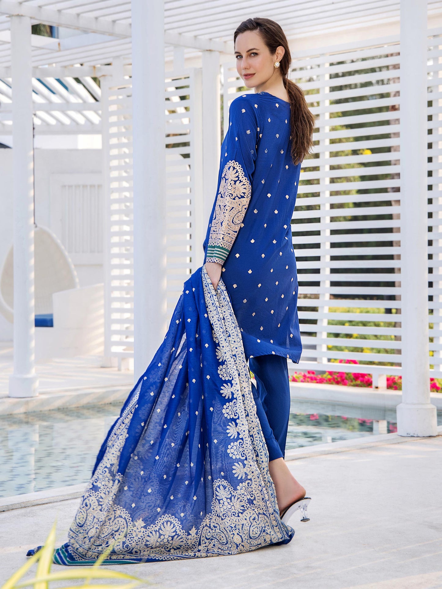 3 Piece Lawn Suit-Embroidered (Unstitched)
