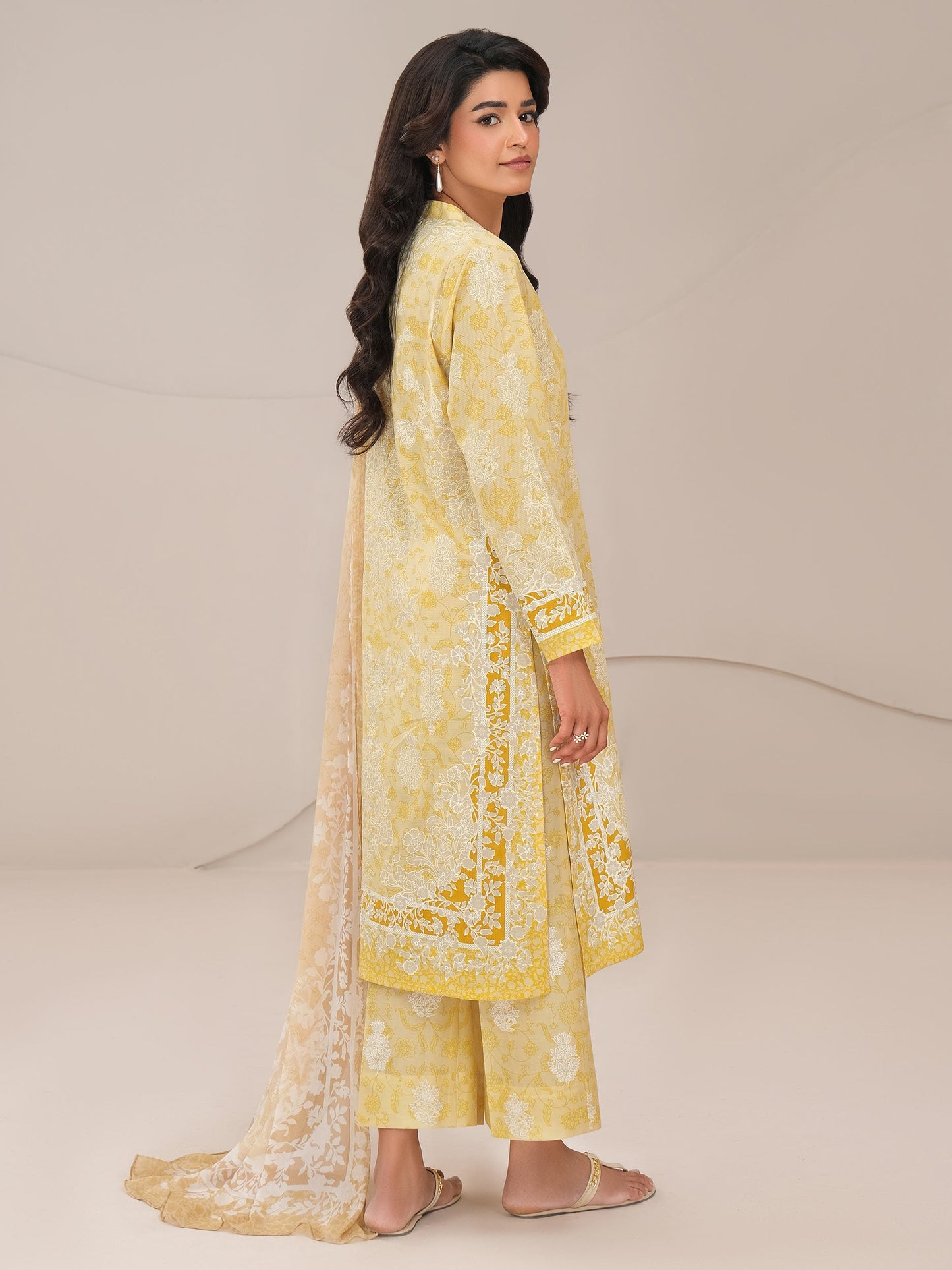 3 Piece Lawn Suit-Paste Print (Unstitched)