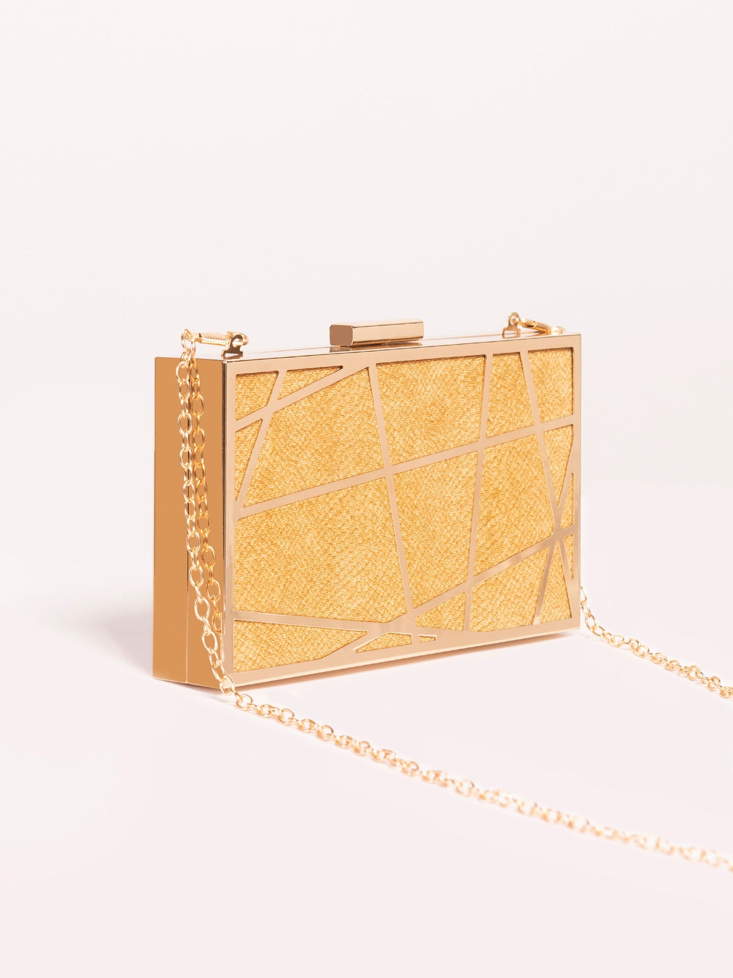 Metallic Box Clutch