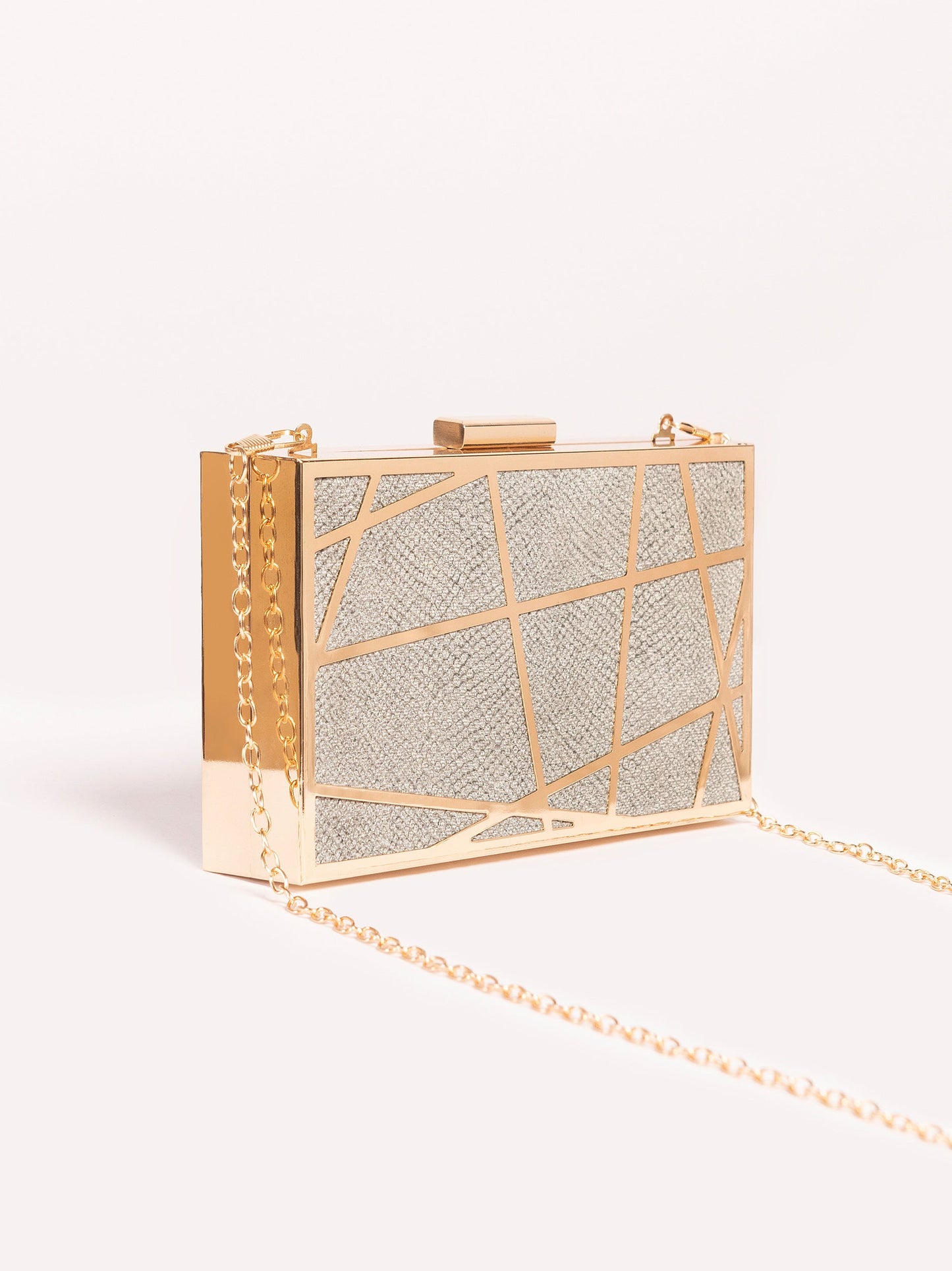 Metallic Box Clutch
