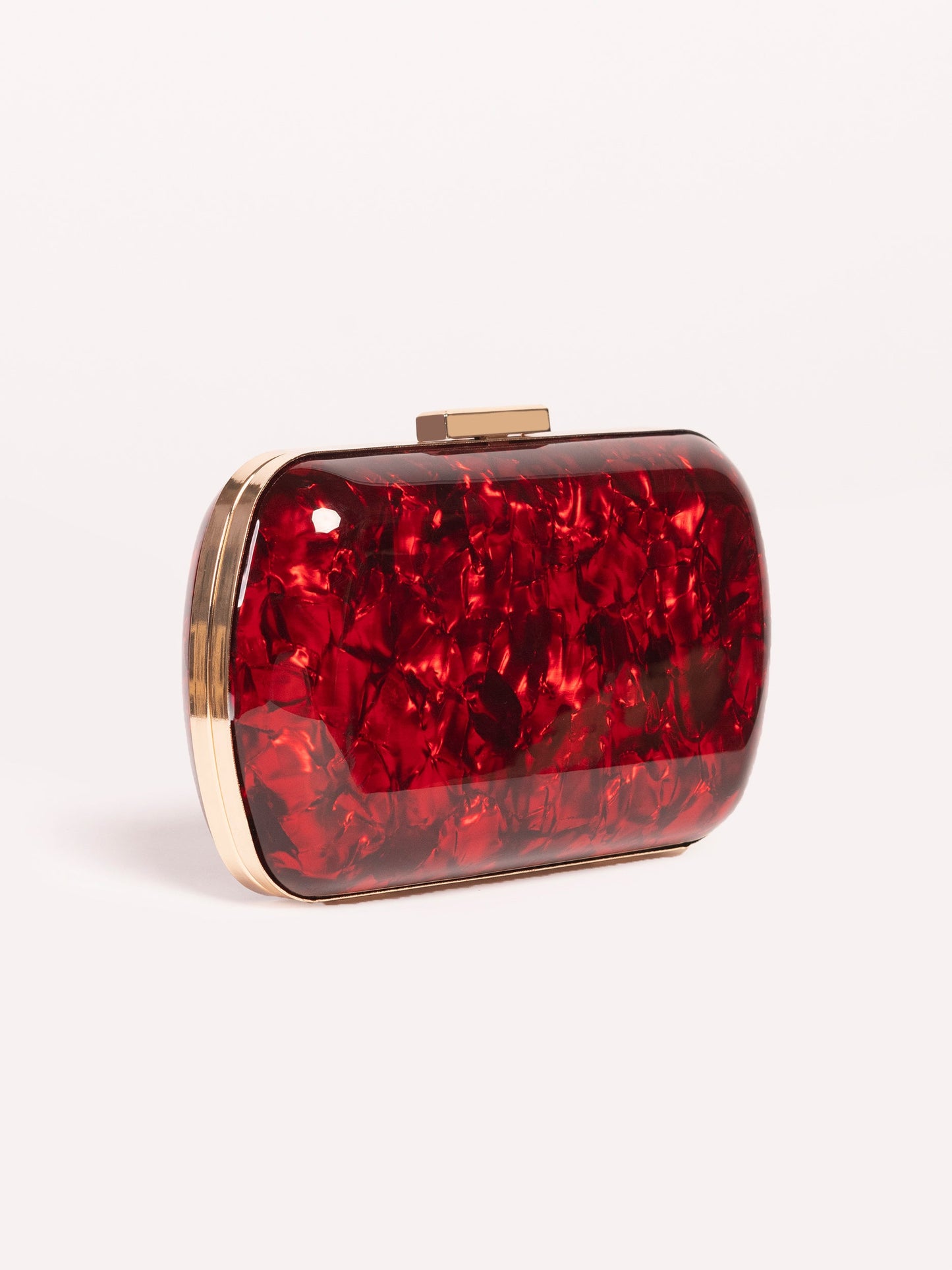 Glossy Marble Clutch