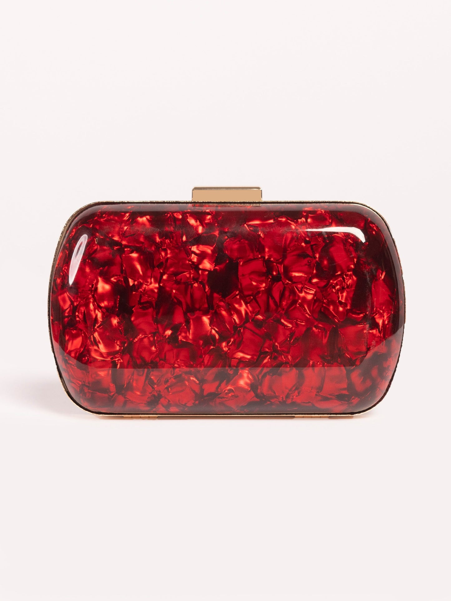 Glossy Marble Clutch