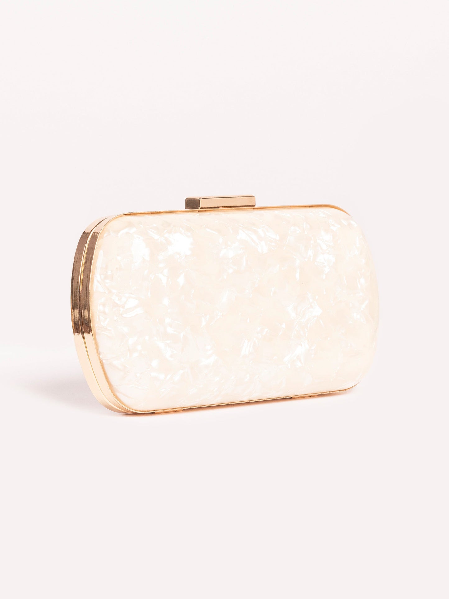 Glossy Marble Clutch