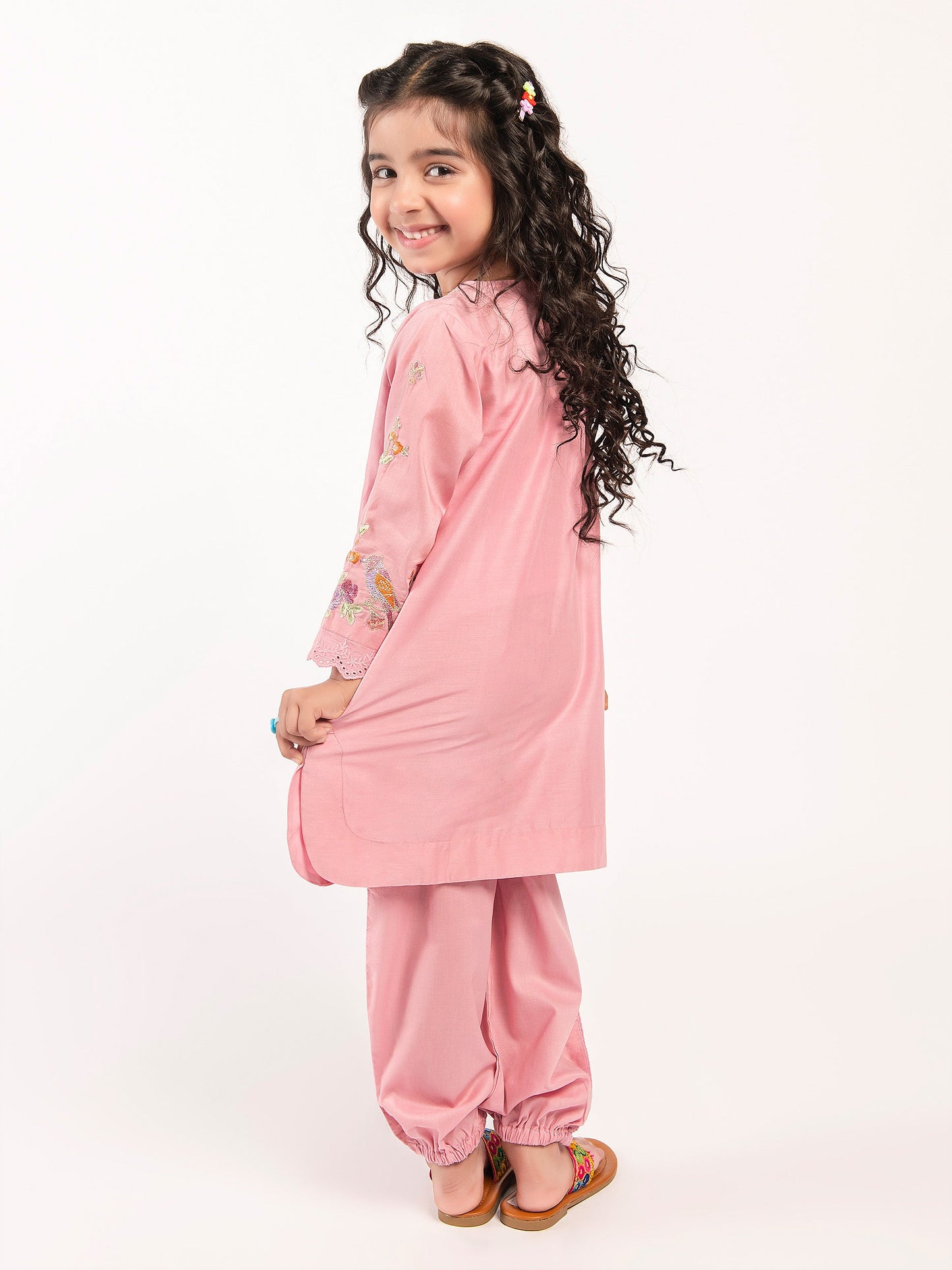 Embroidered Cambric Suit