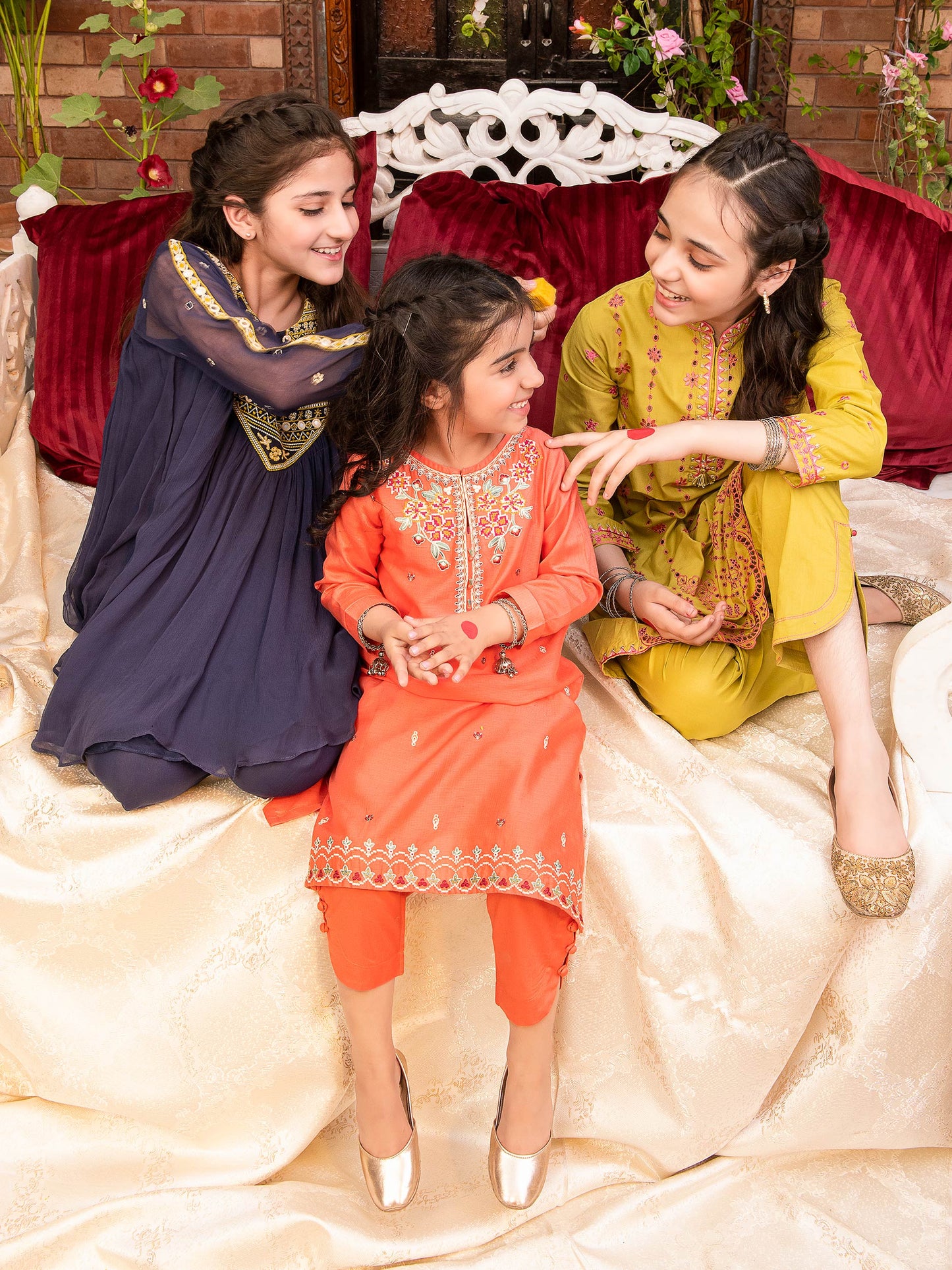 Embroidered Chiffon Suit