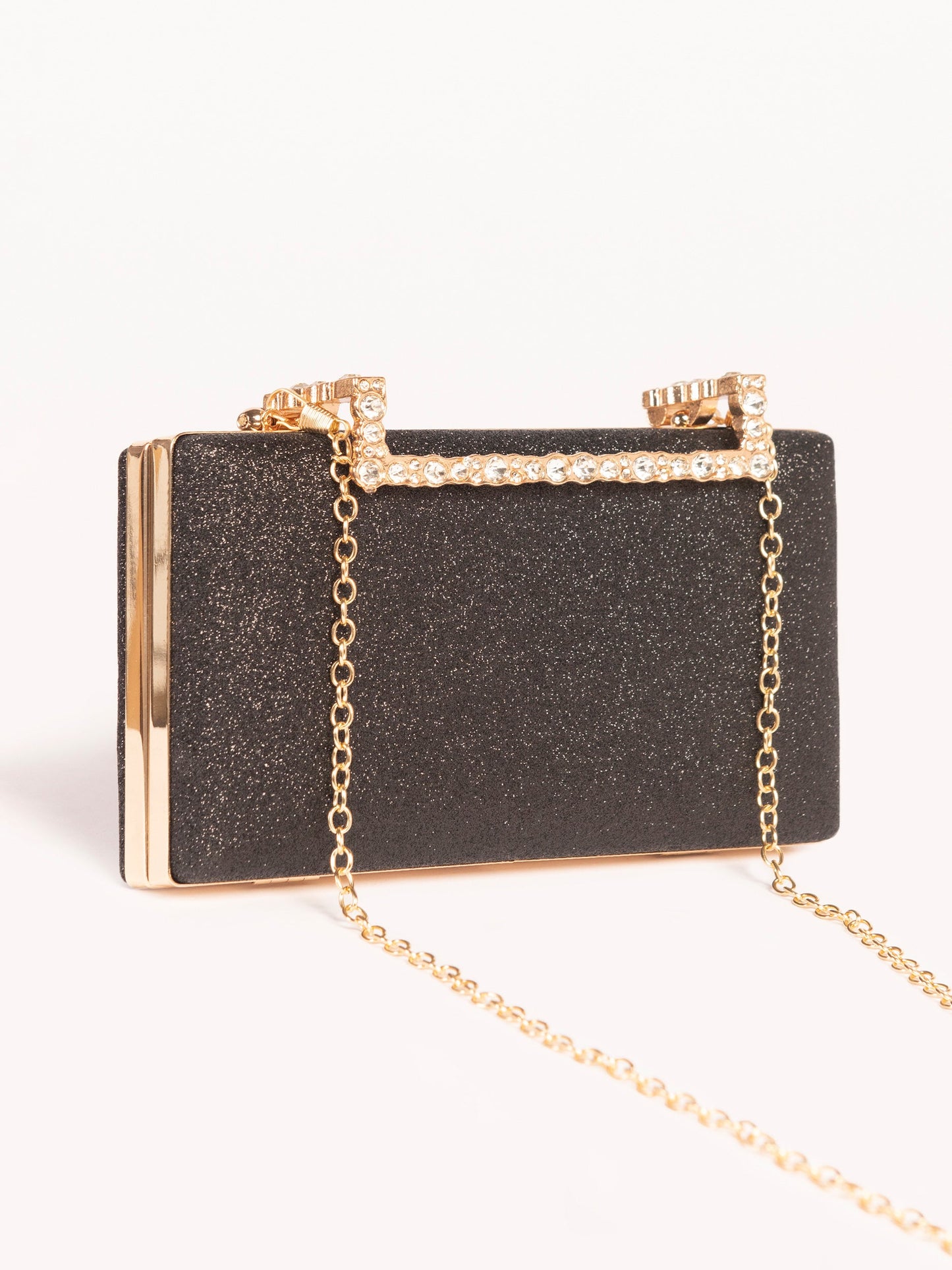 Embellished Metal Clutch