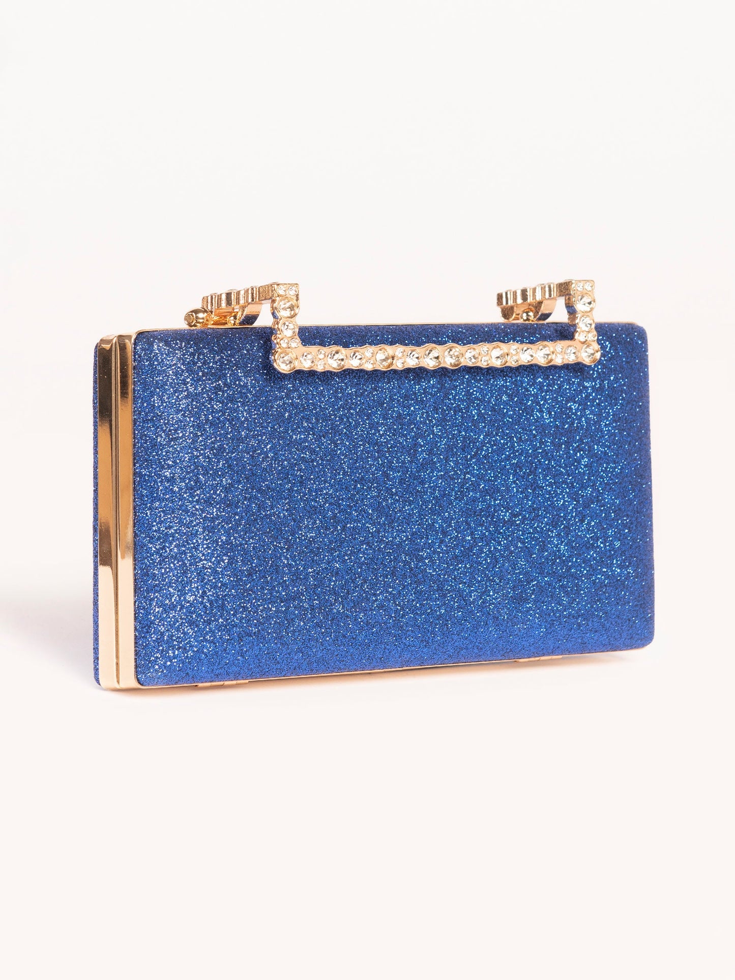 Embellished Metal Clutch