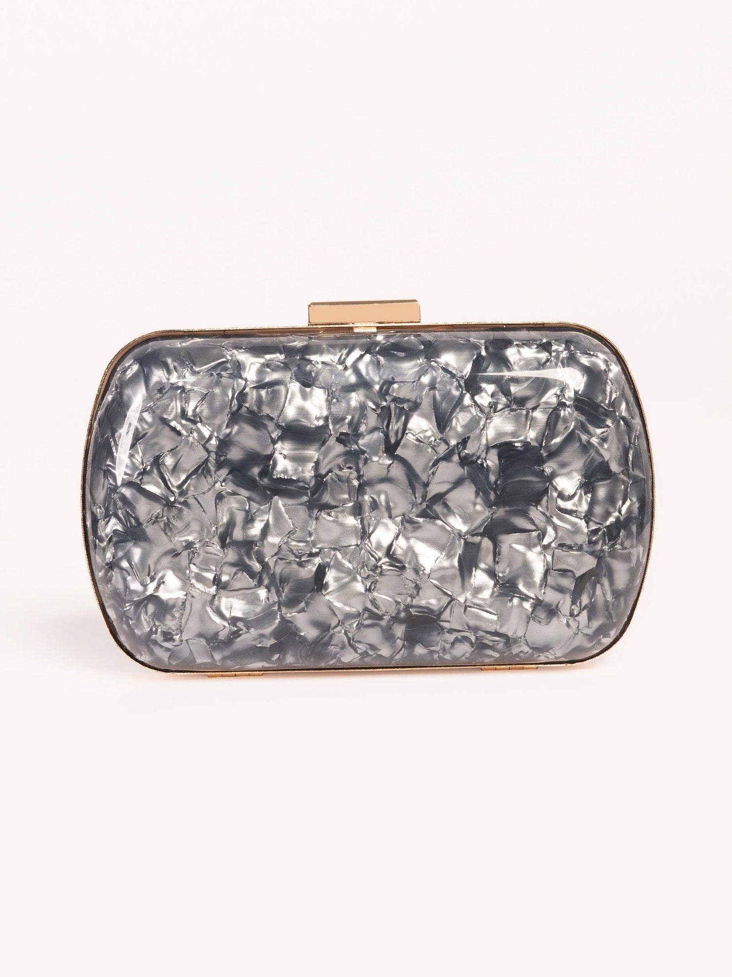 Glossy Marble Clutch