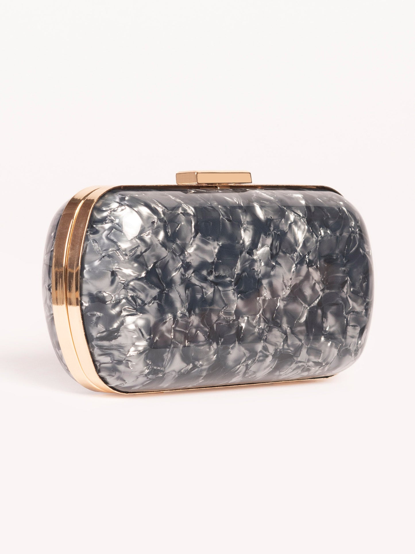 Glossy Marble Clutch
