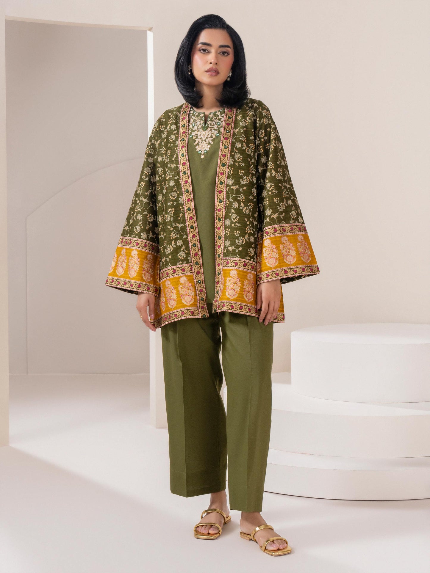 Lawn Co-ord Set-Printed (Pret)