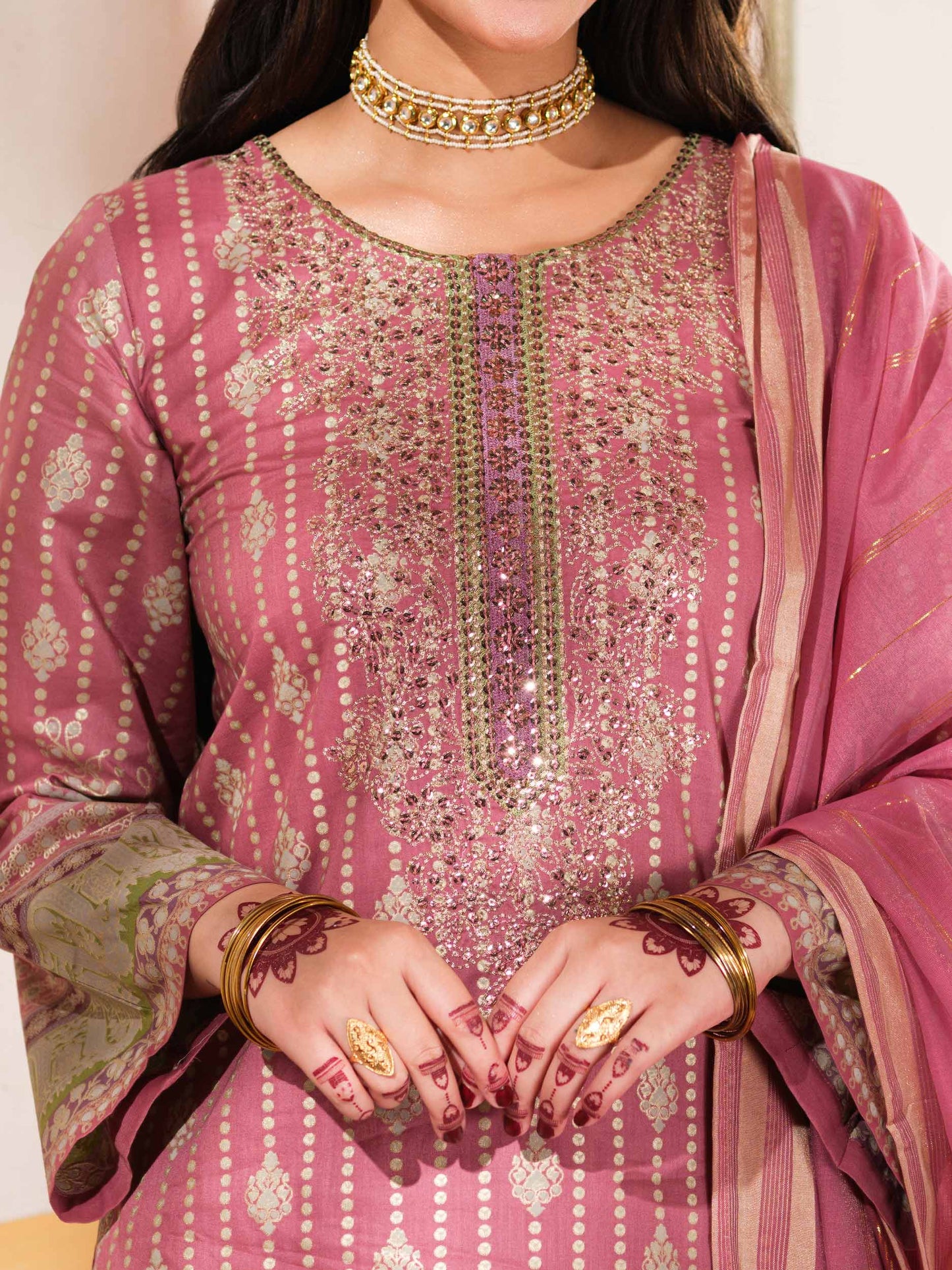 3 Piece Lawn Suit-Embroidered (Pret)