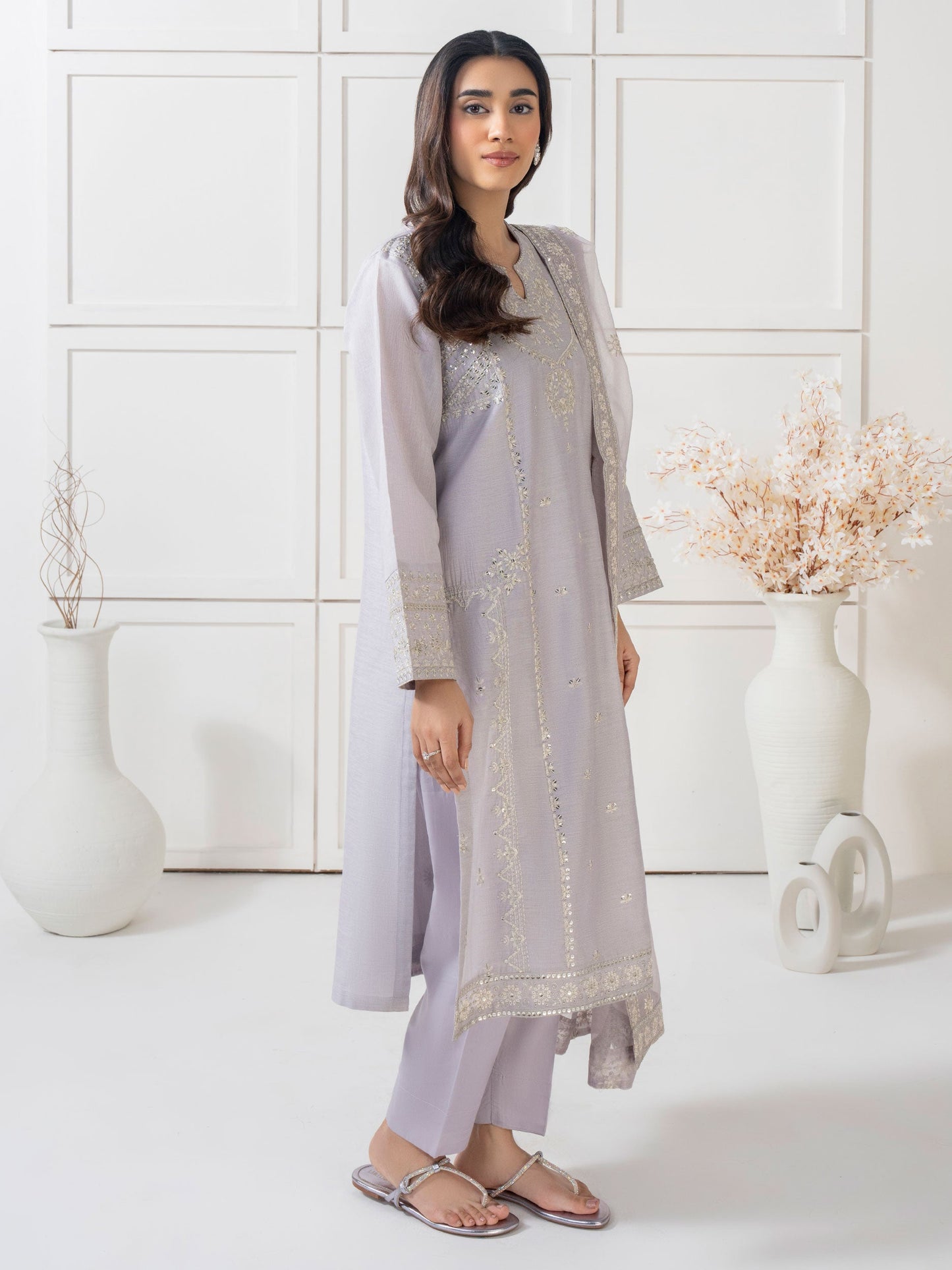3 Piece Missouri Suit-Embroidered (Pret)