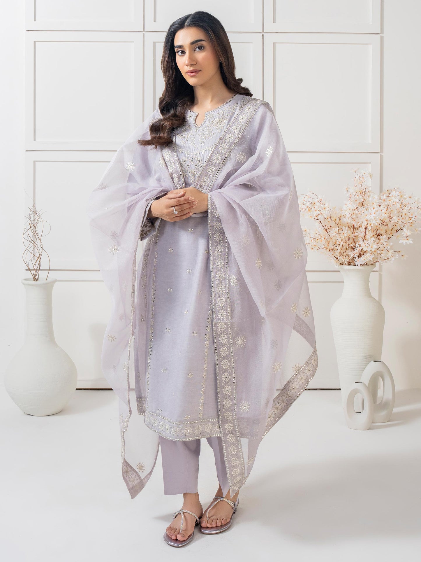 3 Piece Missouri Suit-Embroidered (Pret)