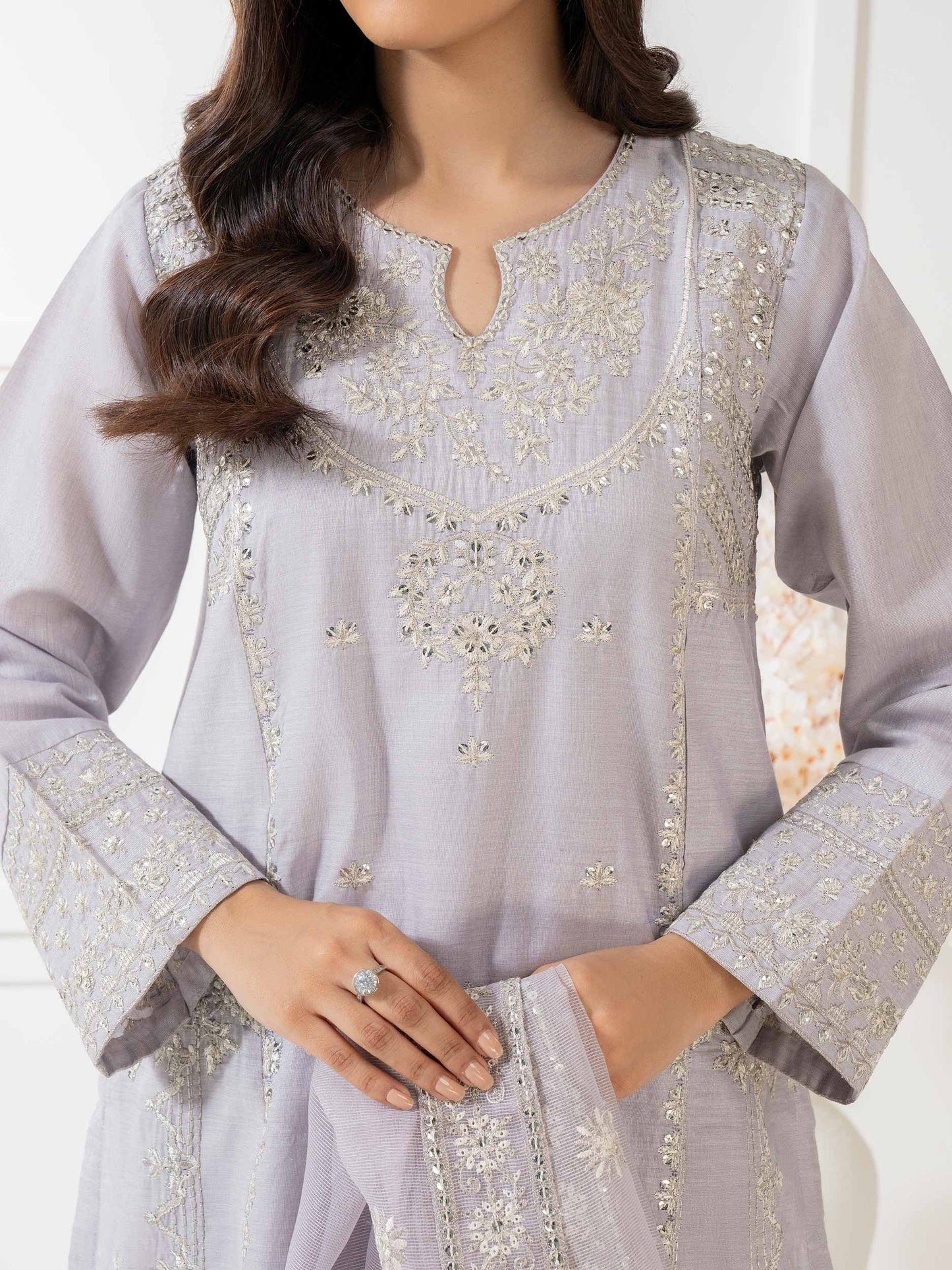 3 Piece Missouri Suit-Embroidered (Pret)