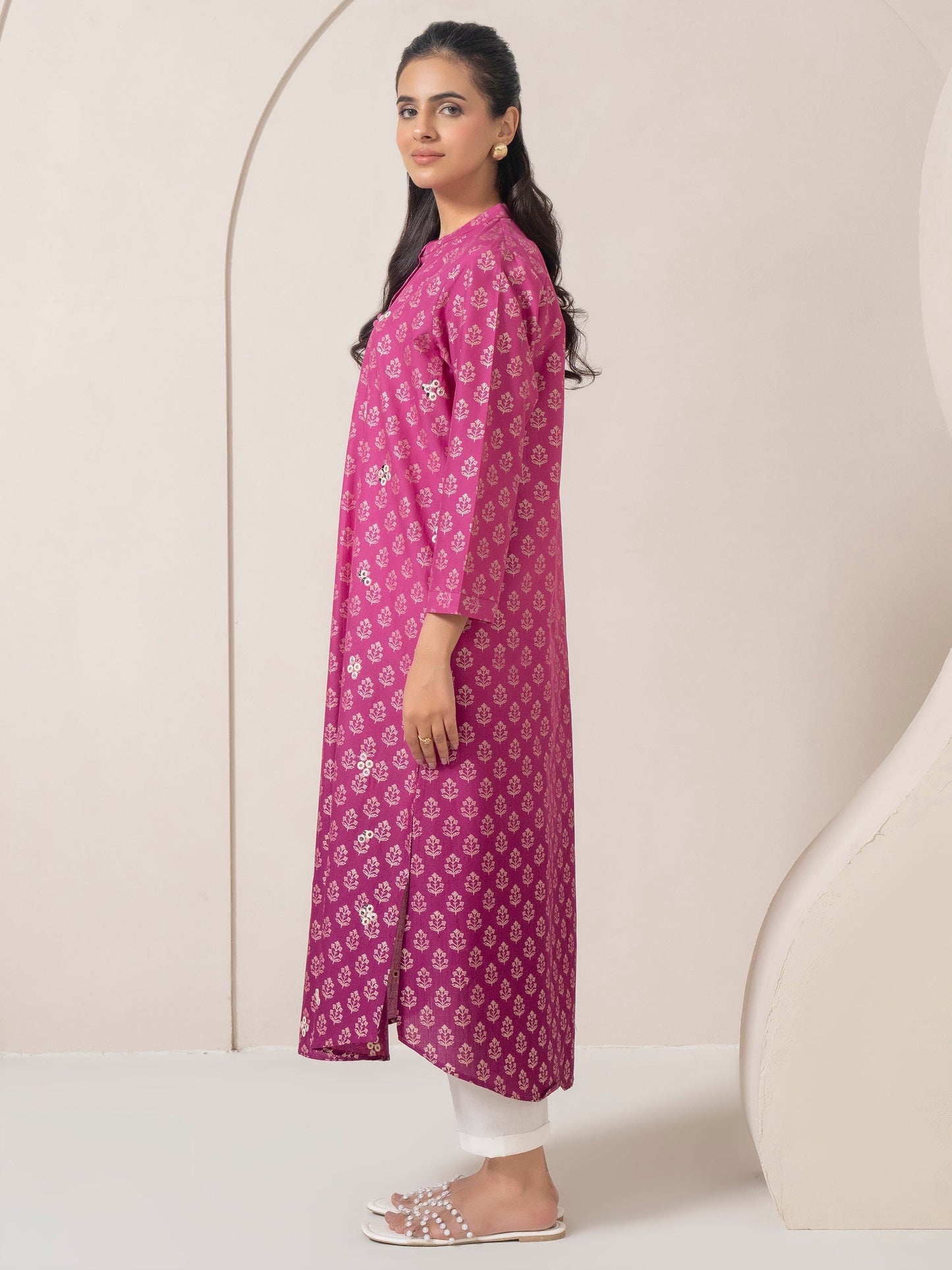 Cambric Shirt-Embroidered (Pret)