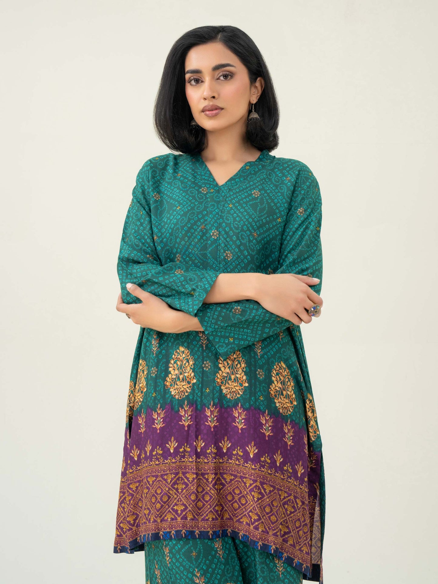 2 Piece Viscose Suit-Printed (Pret)