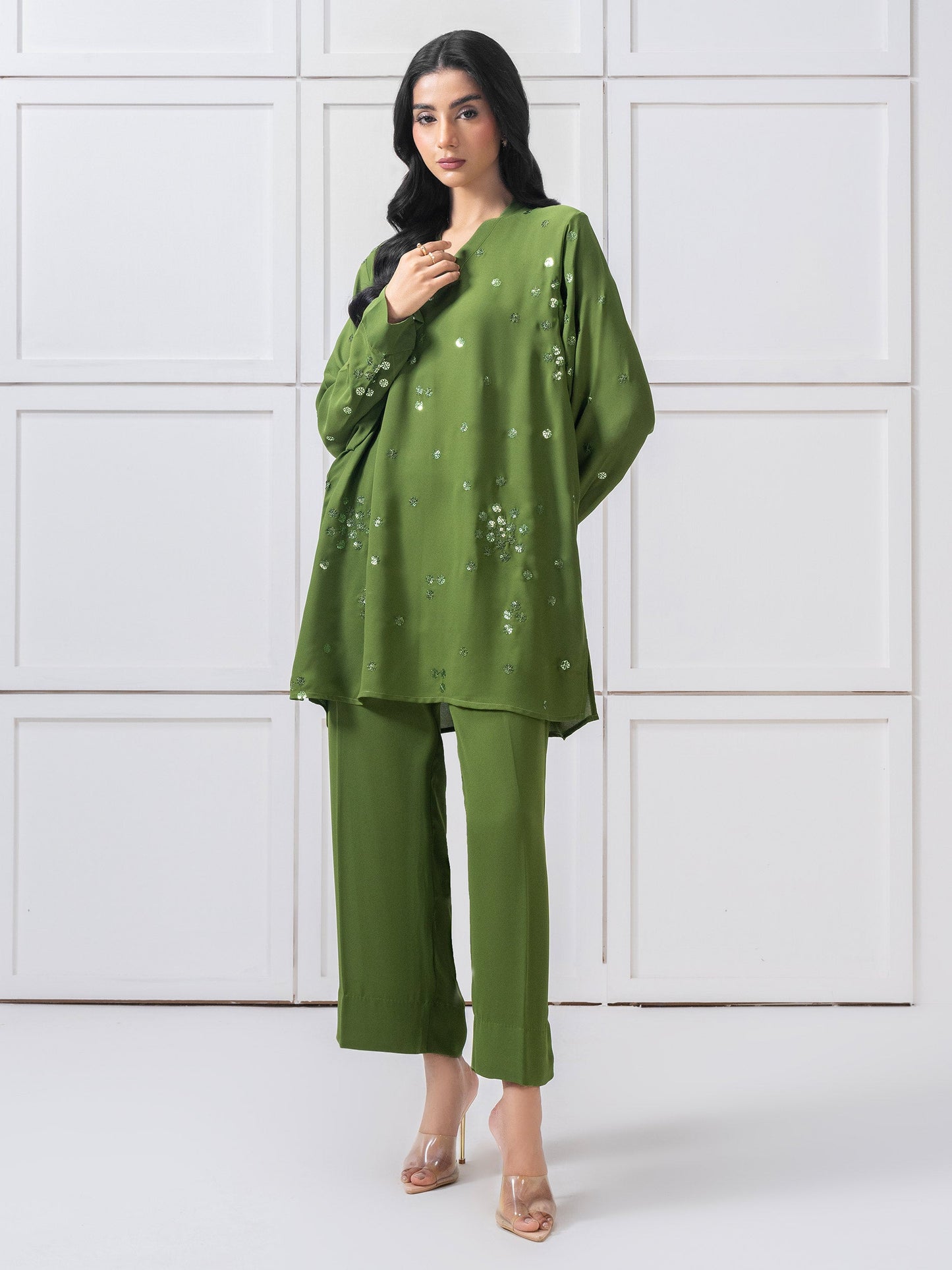 Grip Co-Ord Set-Embroidered (Pret)