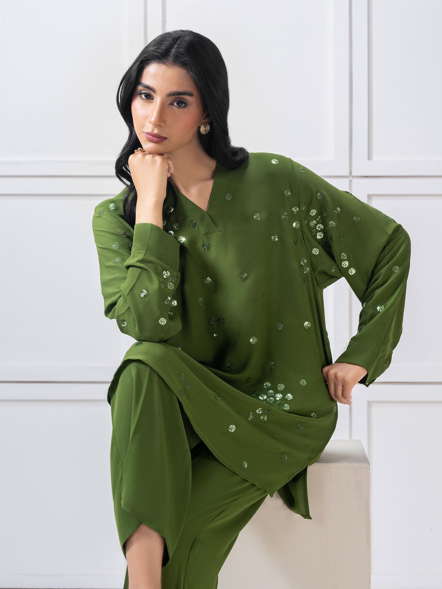 Grip Co-Ord Set-Embroidered (Pret)