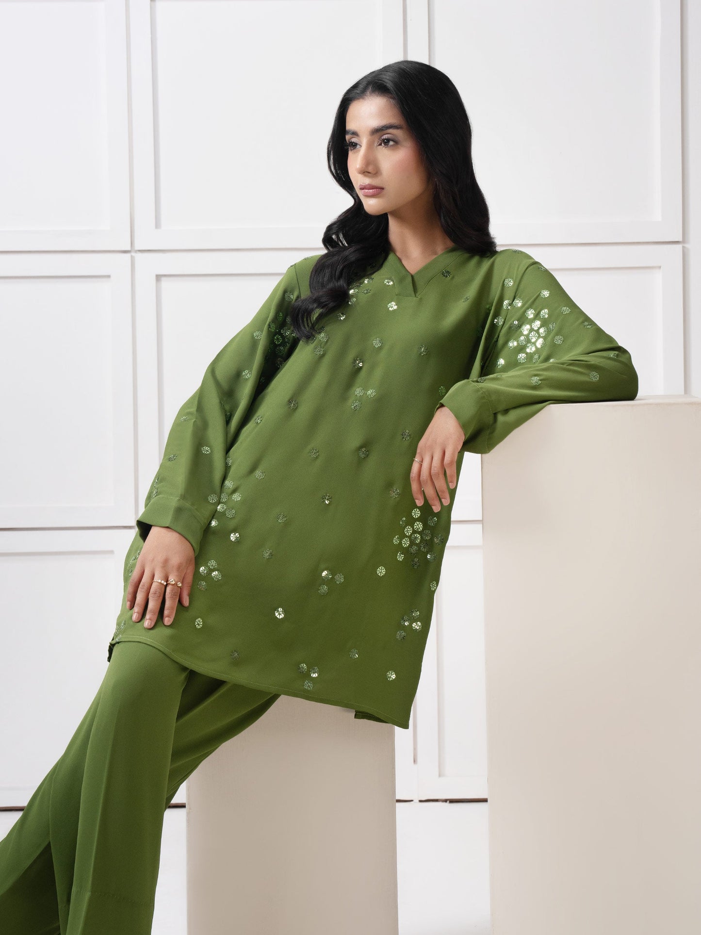 Grip Co-Ord Set-Embroidered (Pret)