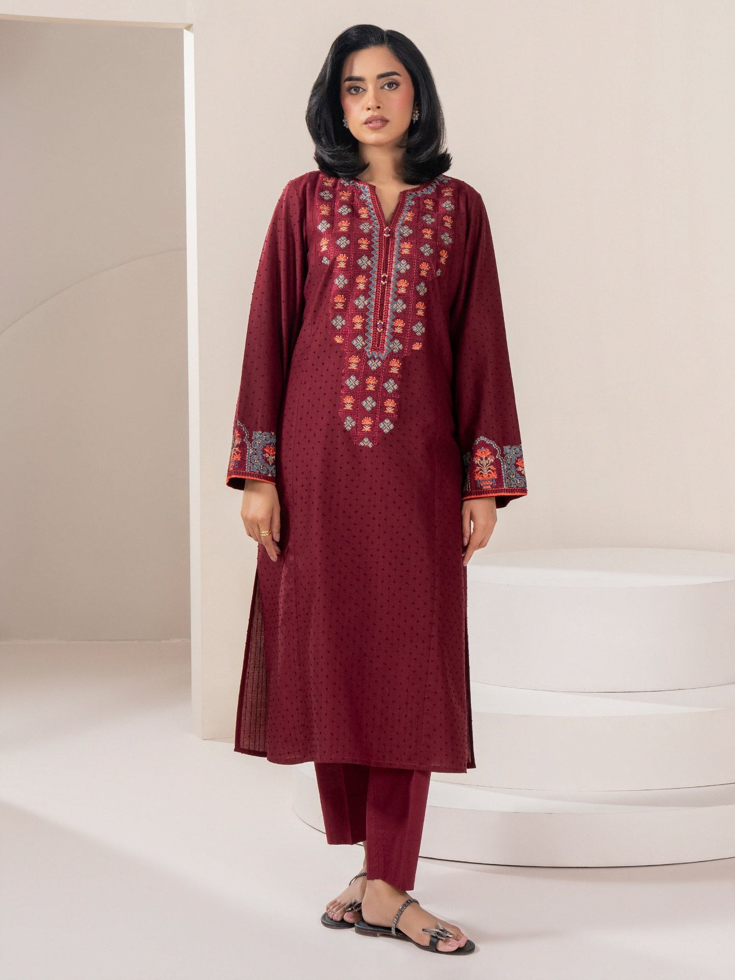 2 Piece Lawn Suit-Embroidered (Pret)