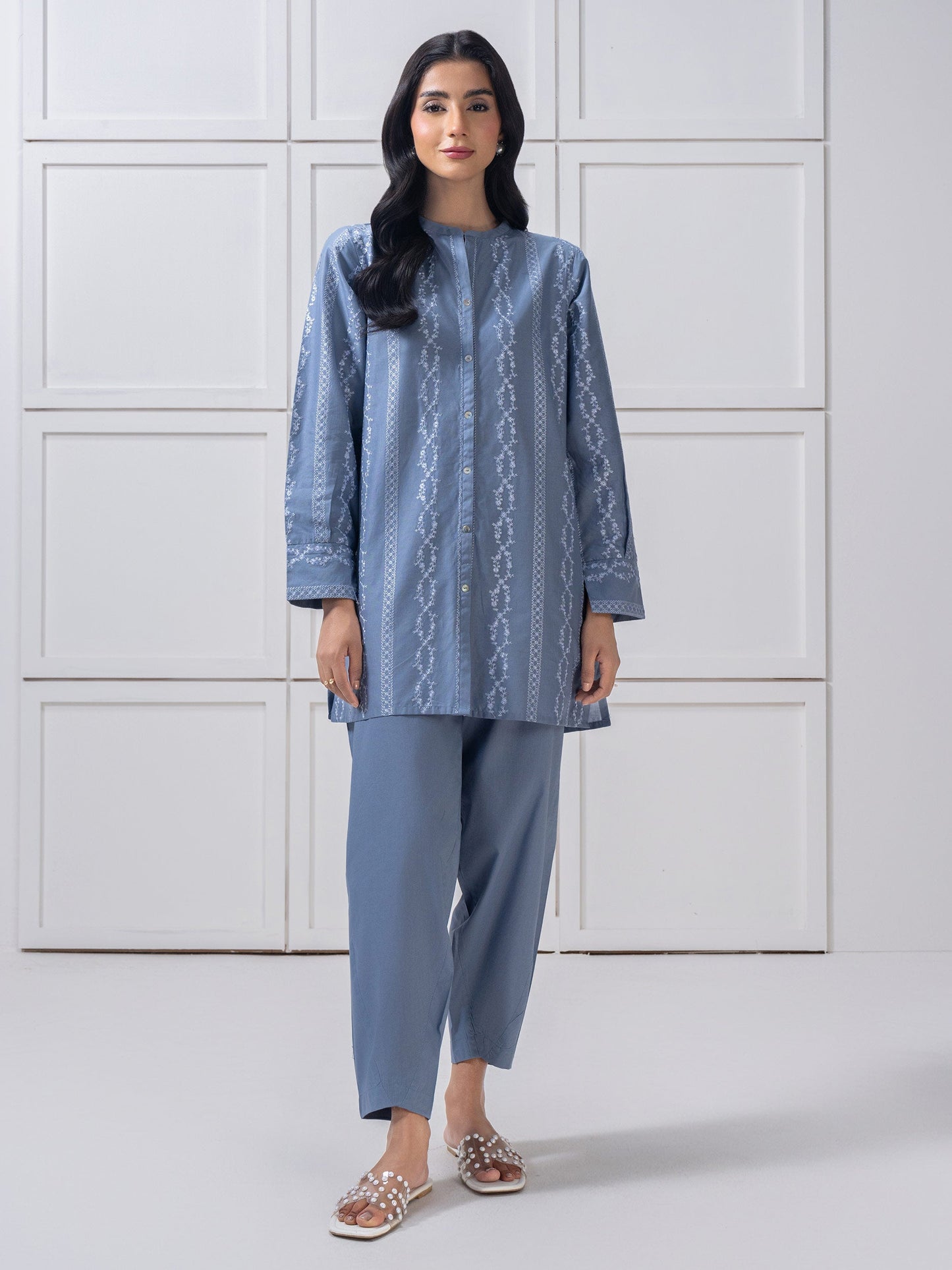 Lawn Co-Ord-Embroidered (Pret)
