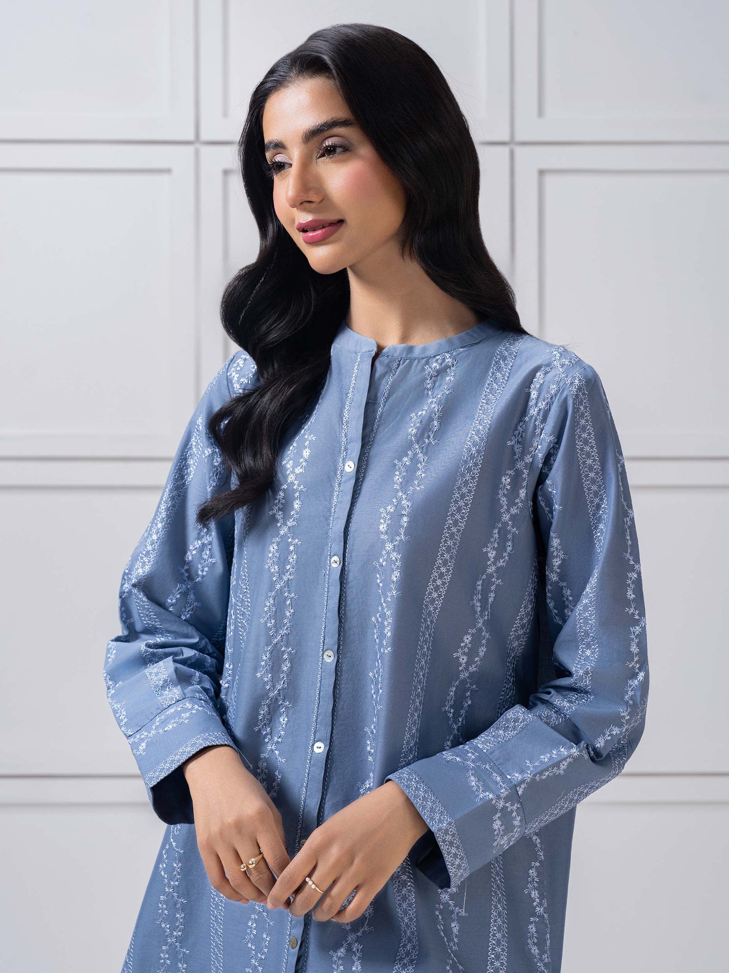 Lawn Co-Ord-Embroidered (Pret)