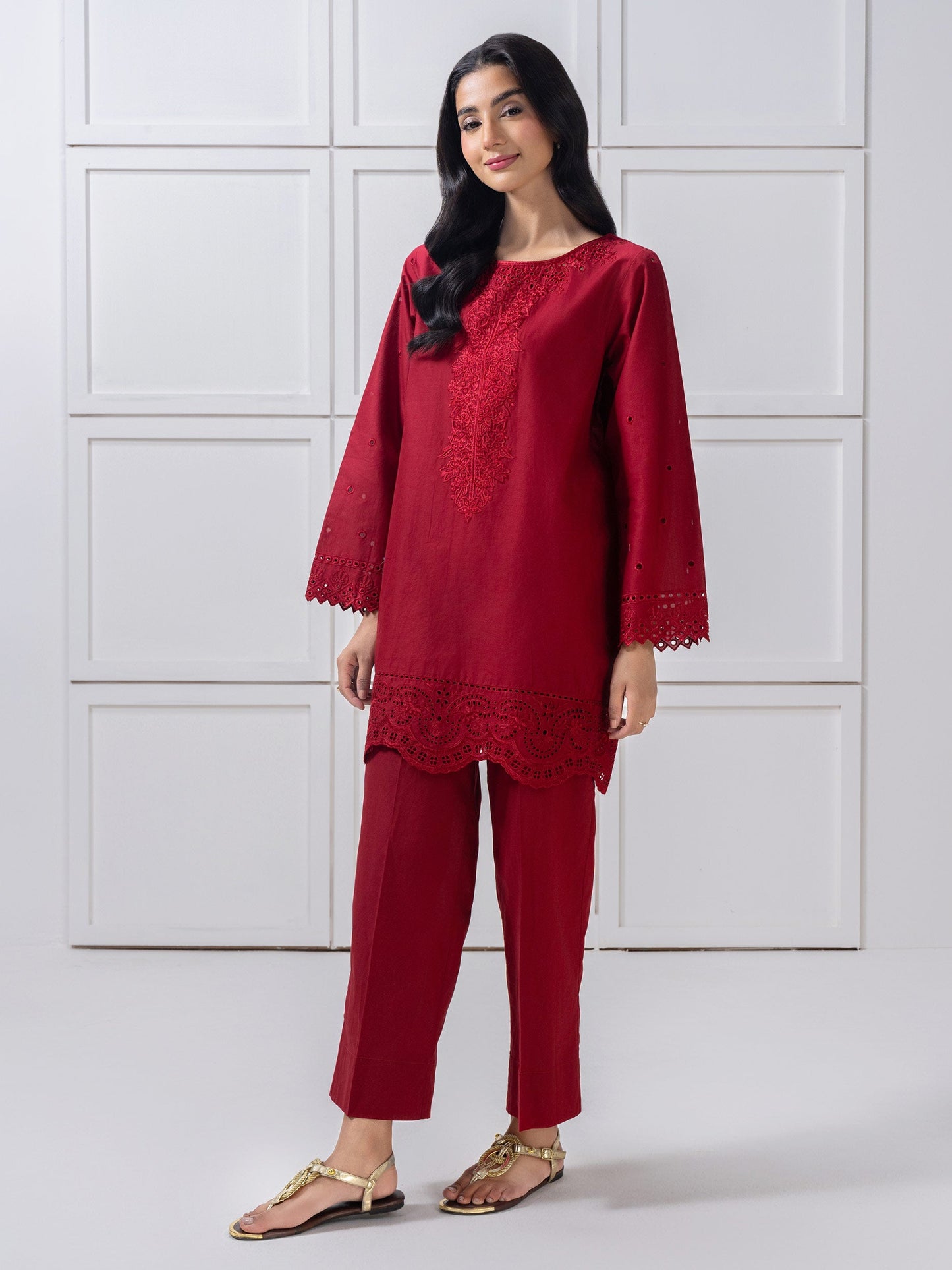 Lawn Co-Ord-Embroidered (Pret)