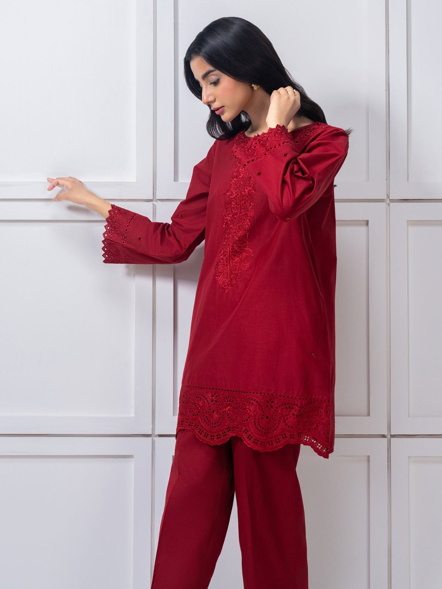 Lawn Co-Ord-Embroidered (Pret)