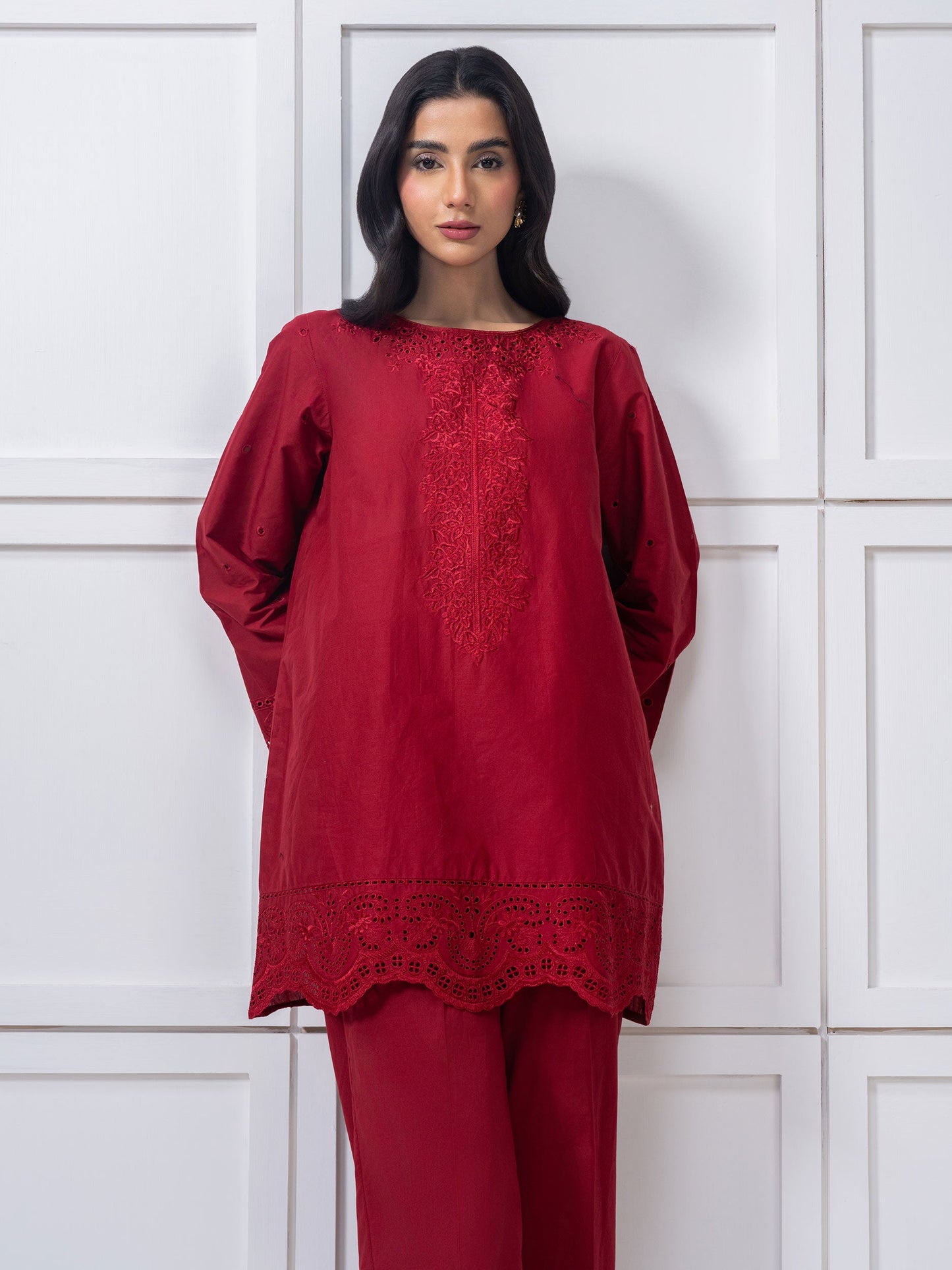 Lawn Co-Ord-Embroidered (Pret)