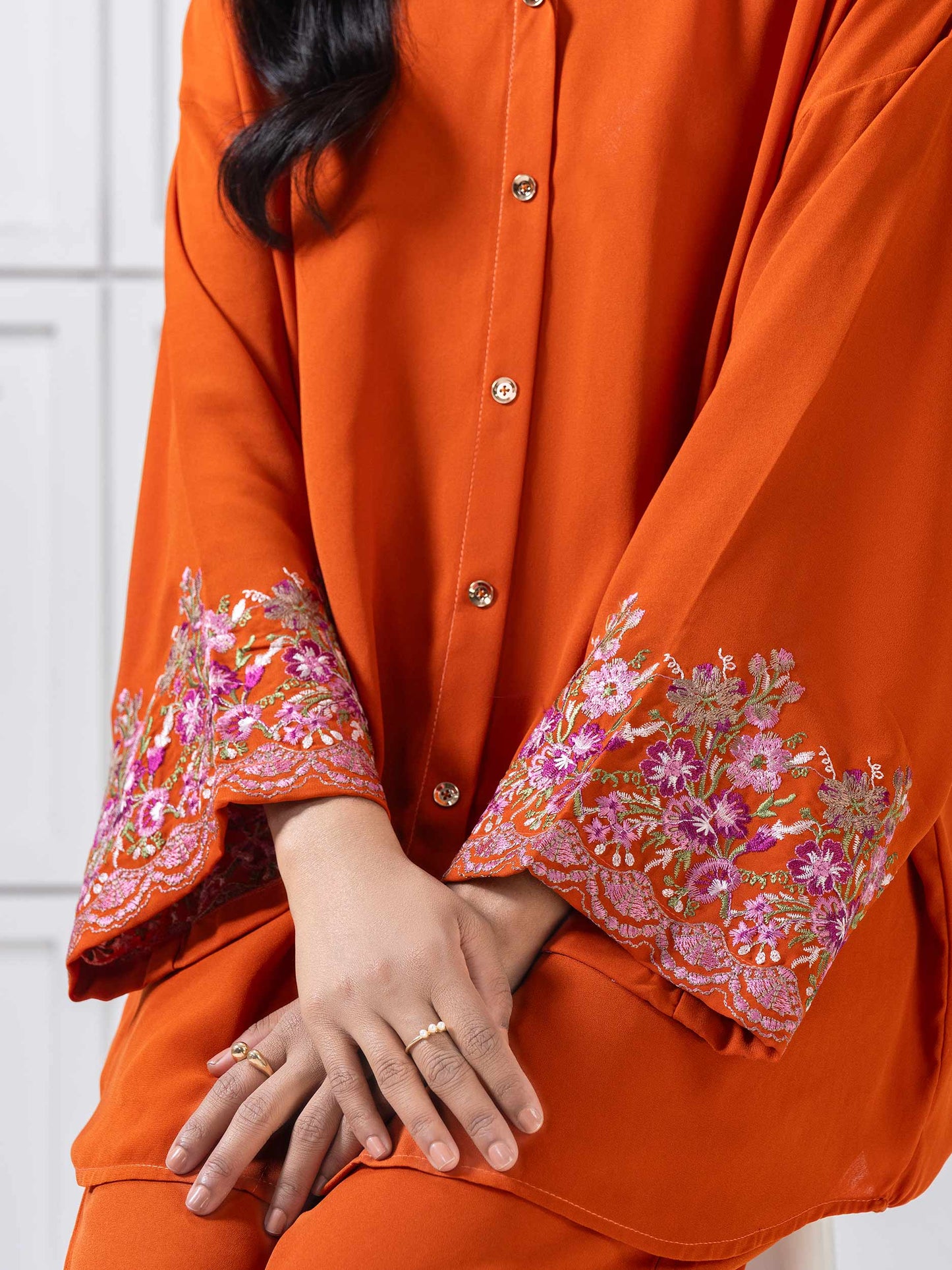 Grip Co-Ord Set-Embroidered (Pret)