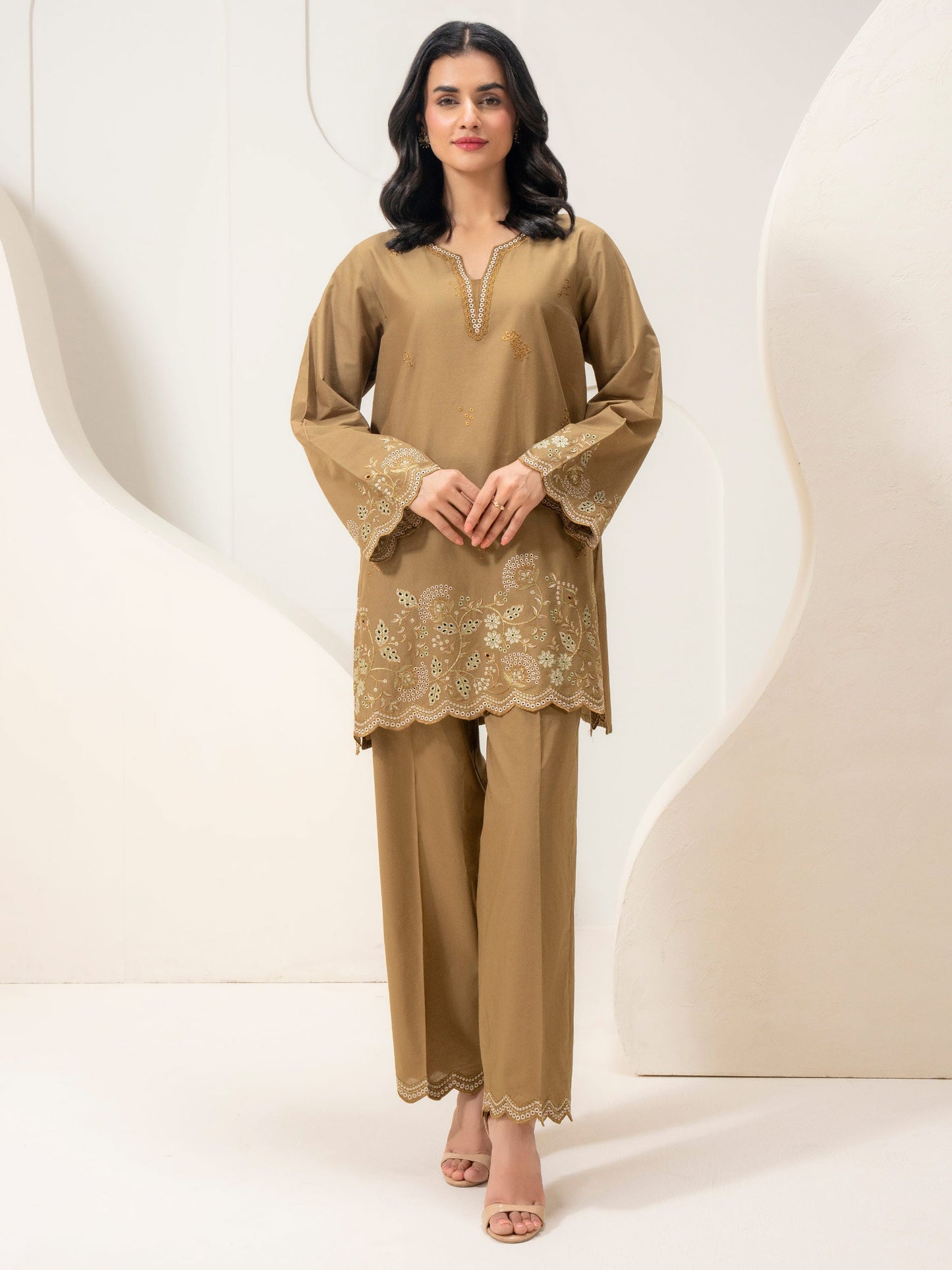 Lawn Co-Ord-Embroidered (Pret)