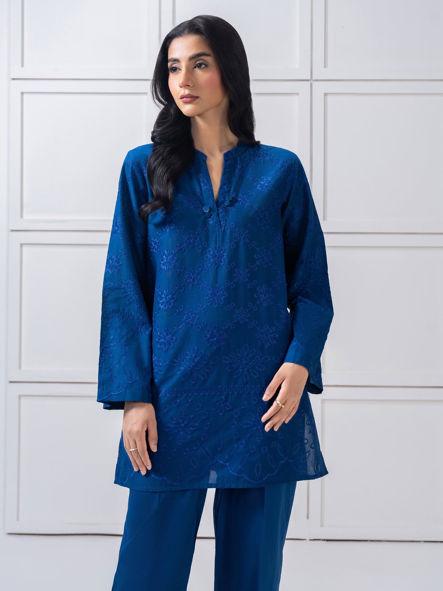 Lawn Co-Ord Set-Embroidered (Pret)