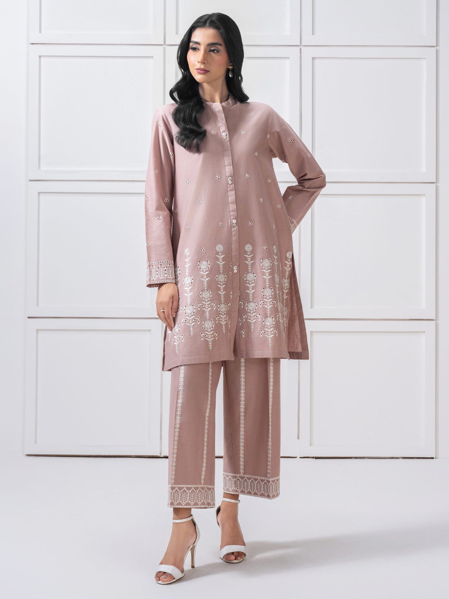 Lawn Co-Ord Set-Embroidered (Pret)