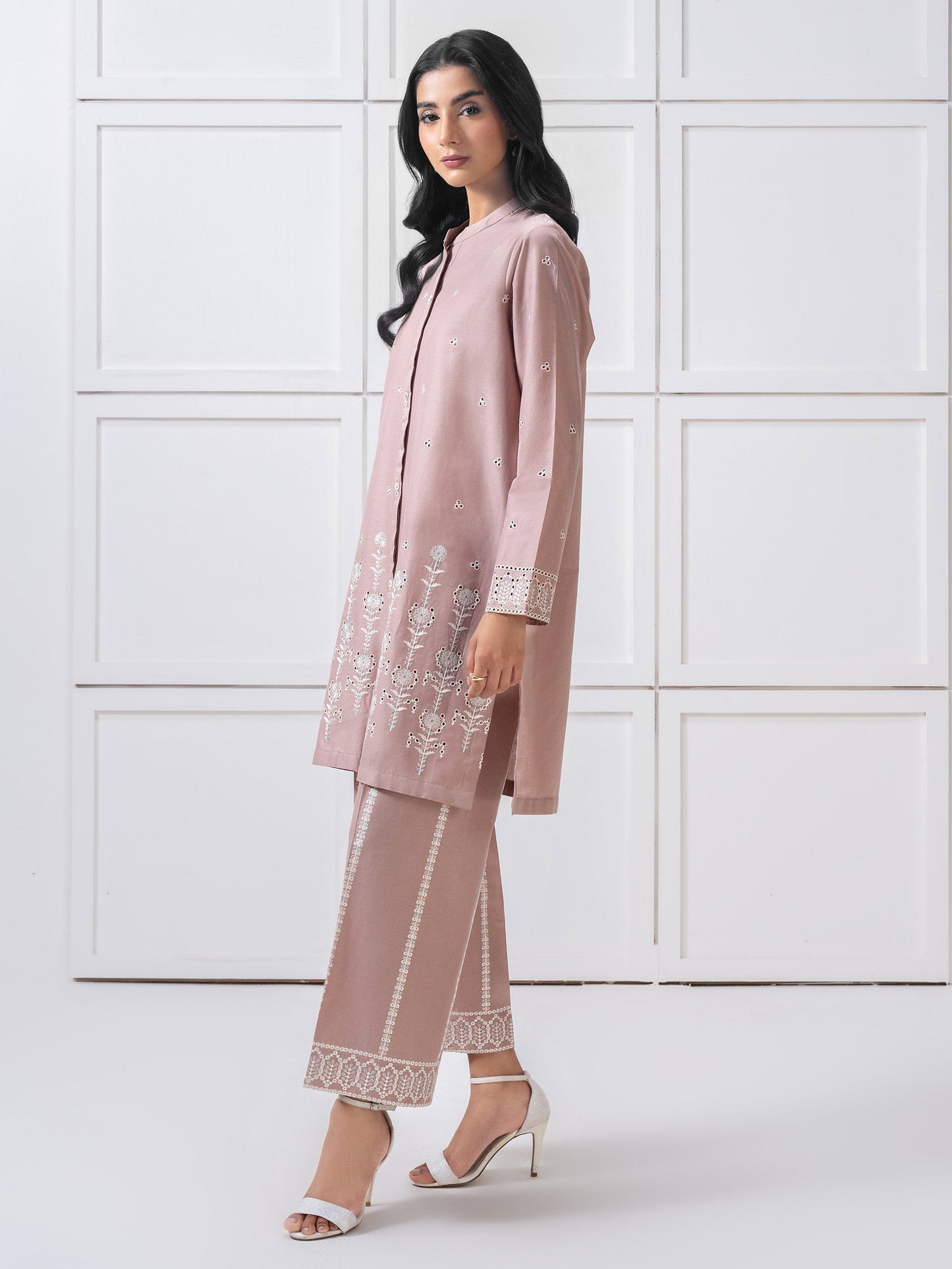 Lawn Co-Ord Set-Embroidered (Pret)
