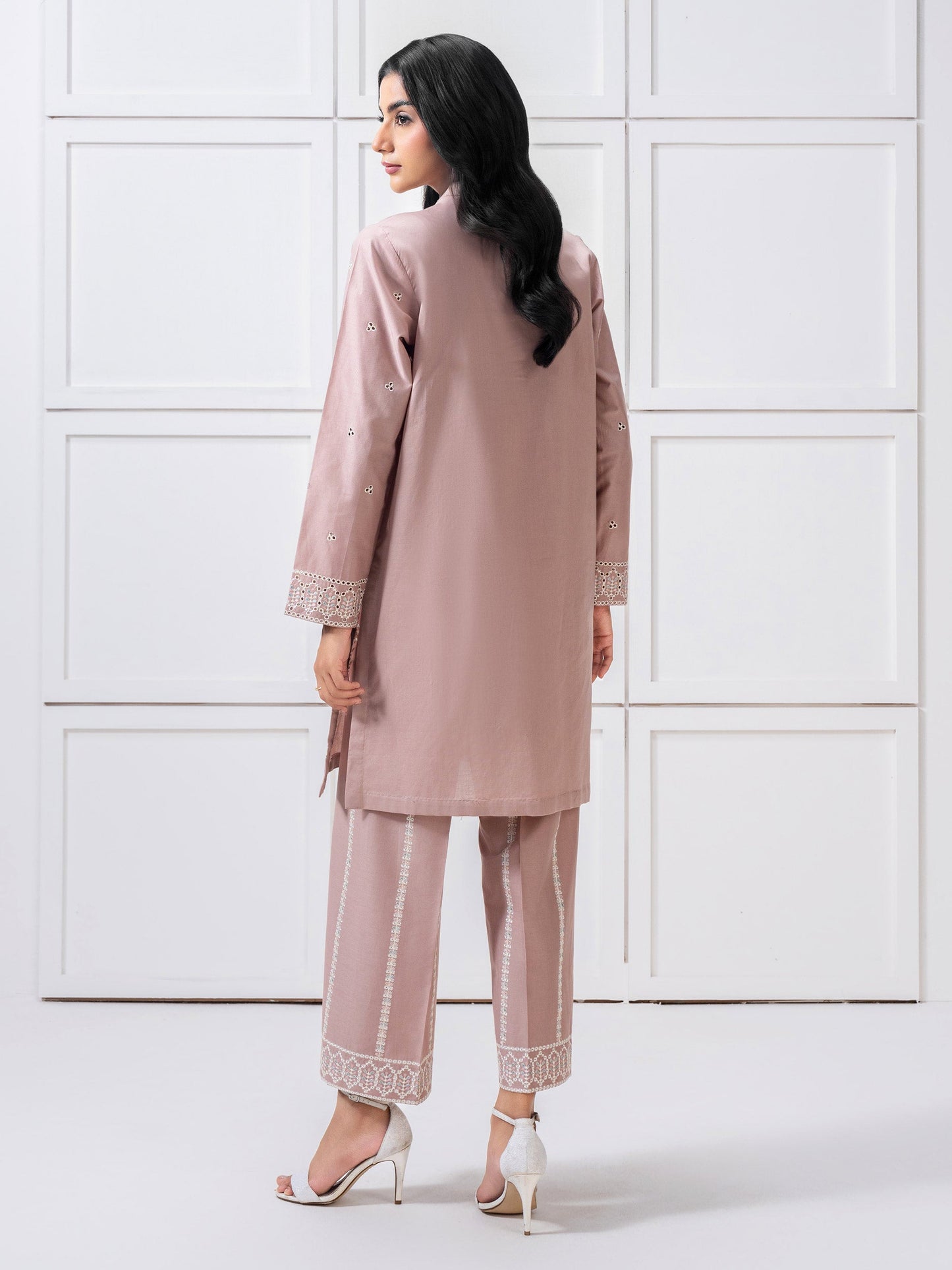 Lawn Co-Ord Set-Embroidered (Pret)