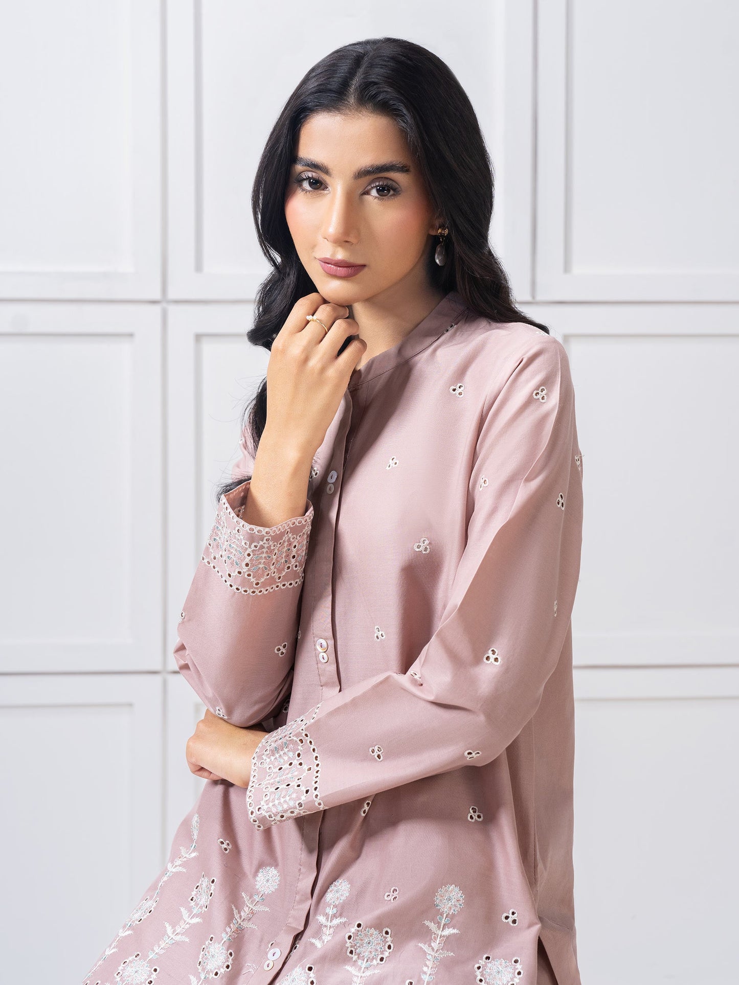 Lawn Co-Ord Set-Embroidered (Pret)