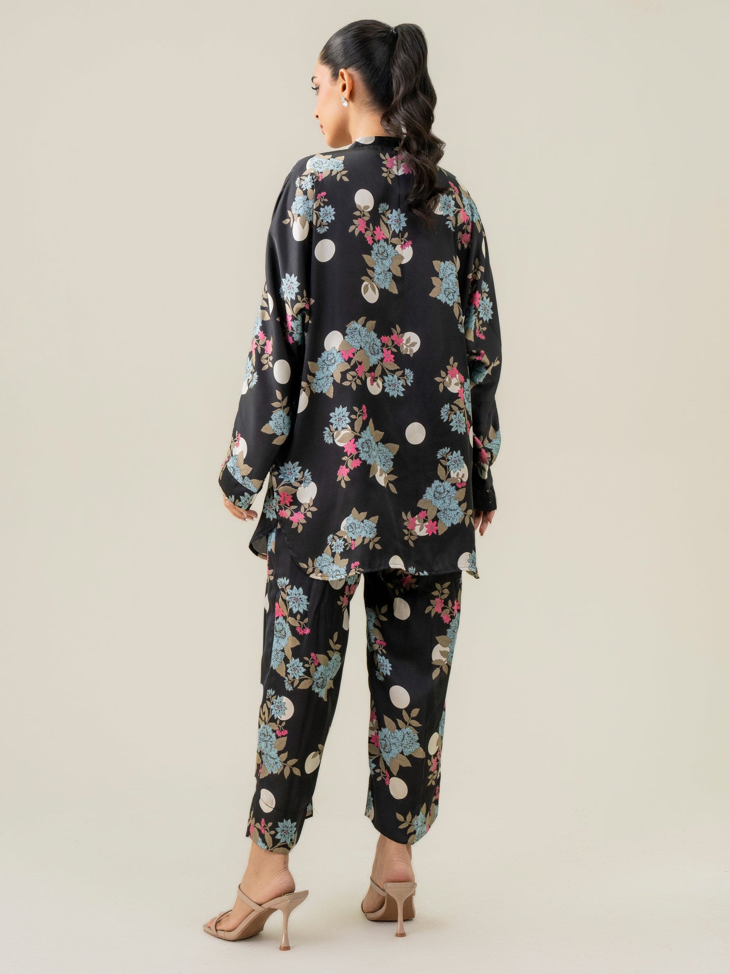 Silk Co-ord Set-Printed (Pret)