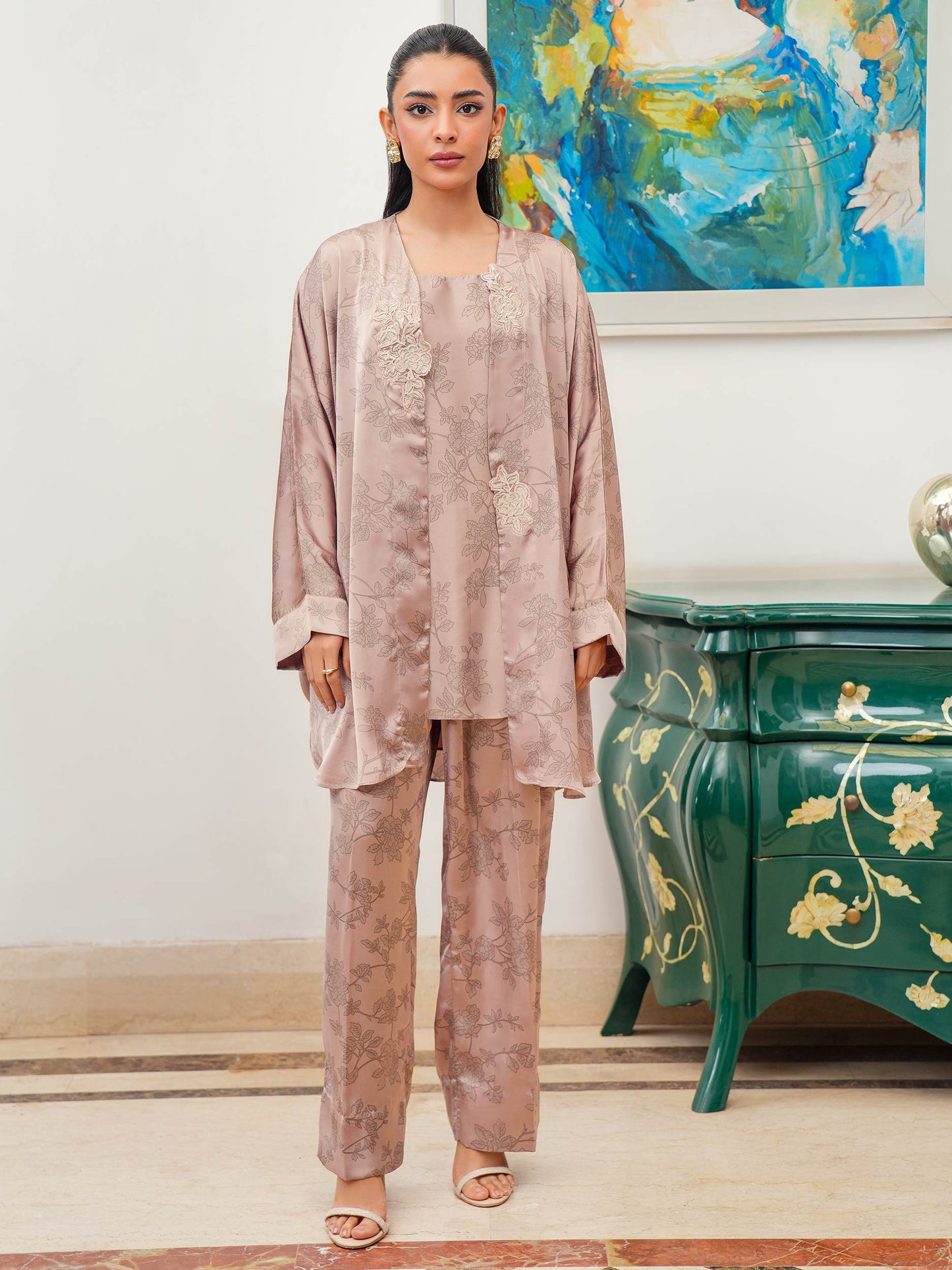 2 Piece Silk Co-ord Set