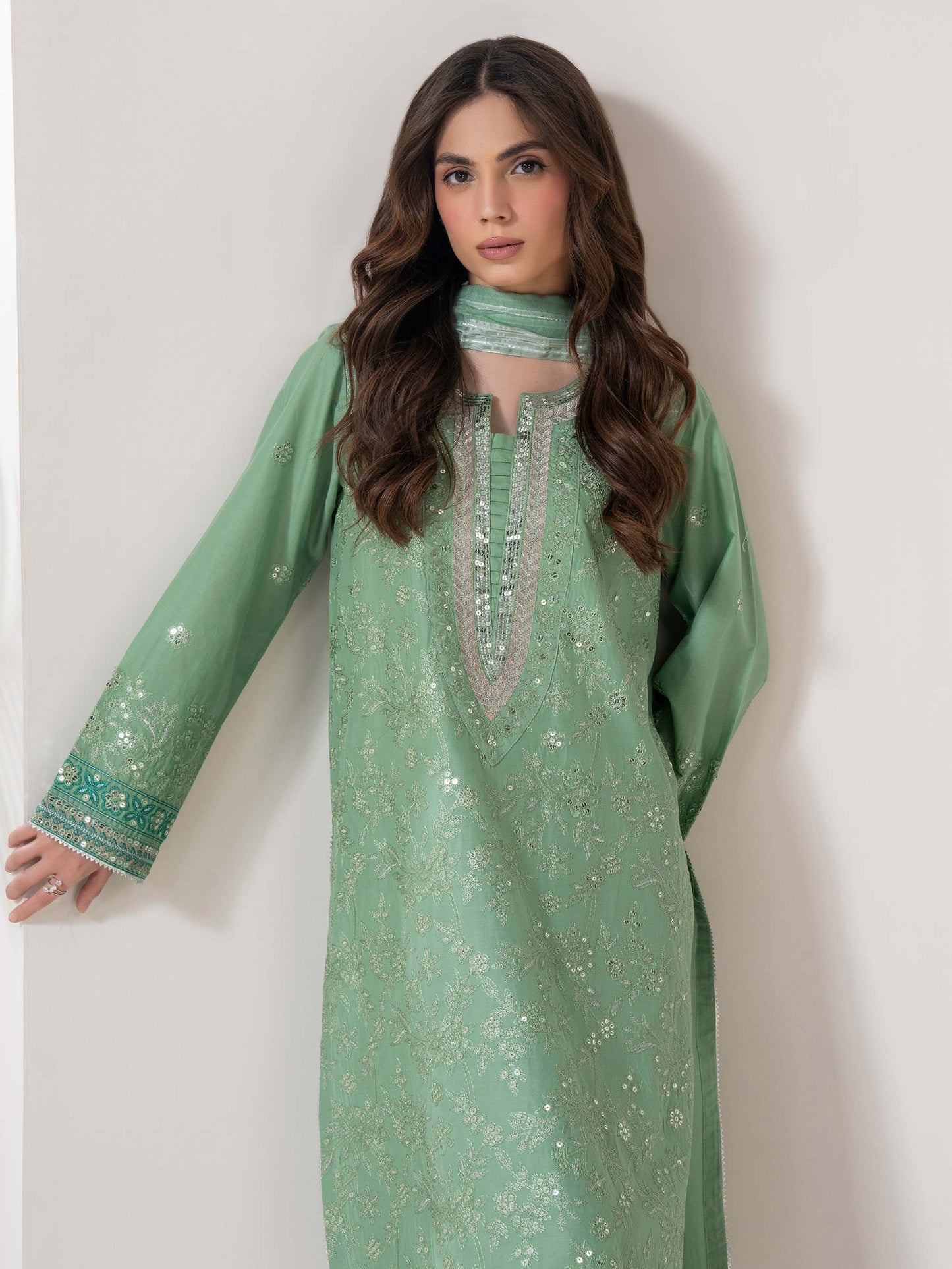 3 Piece Lawn Suit-Embroidered (Pret)