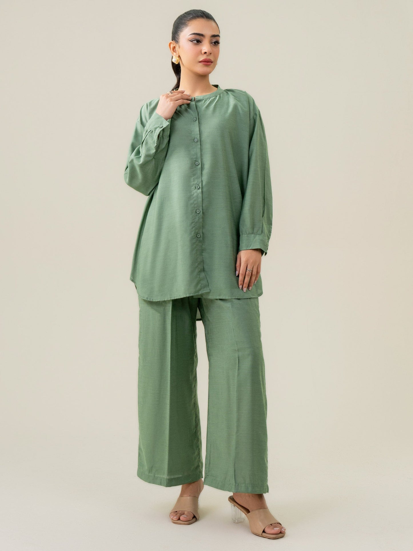 Silk Co-ord Set-Dyed (Pret)