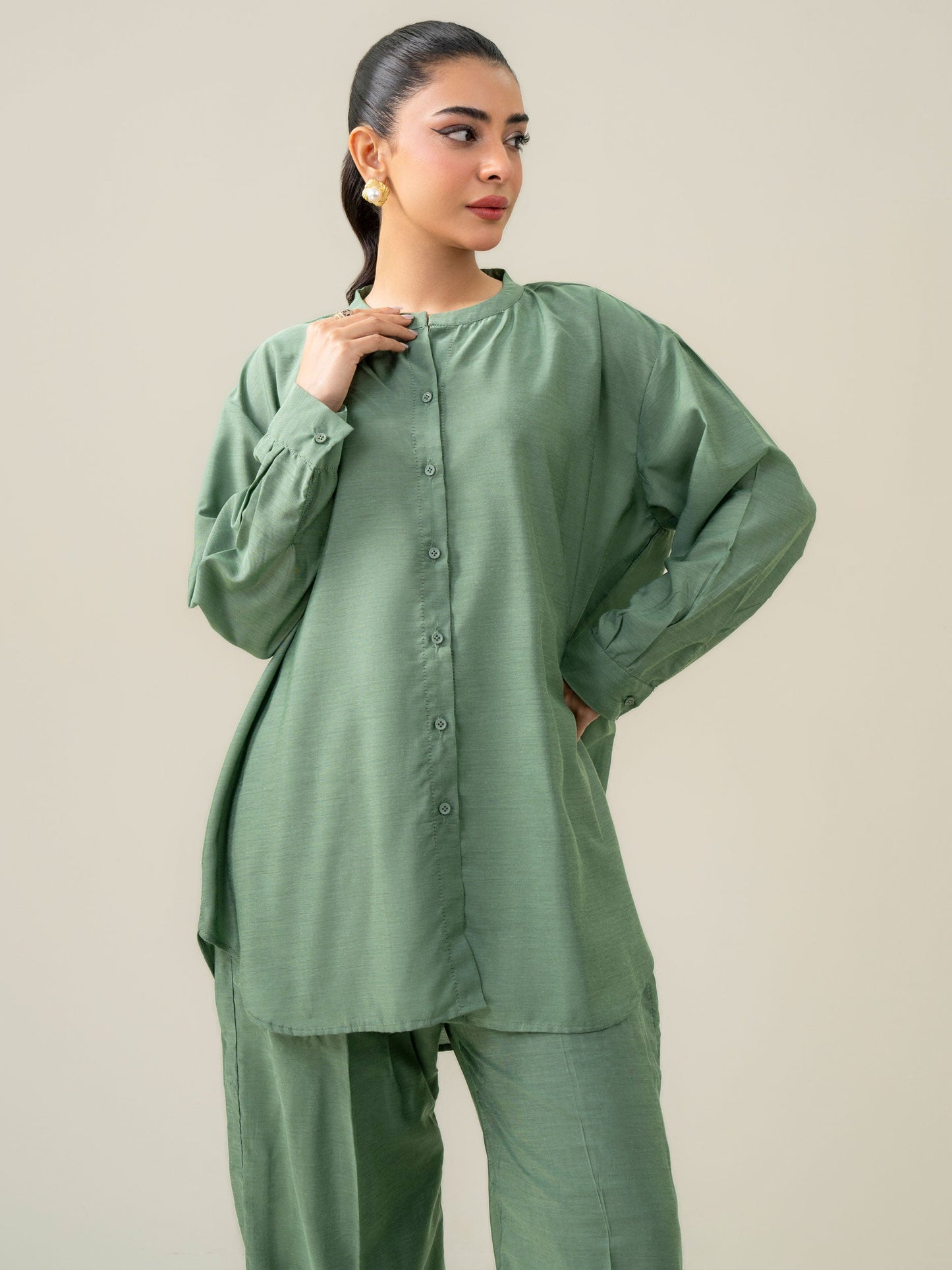 Silk Co-ord Set-Dyed (Pret)