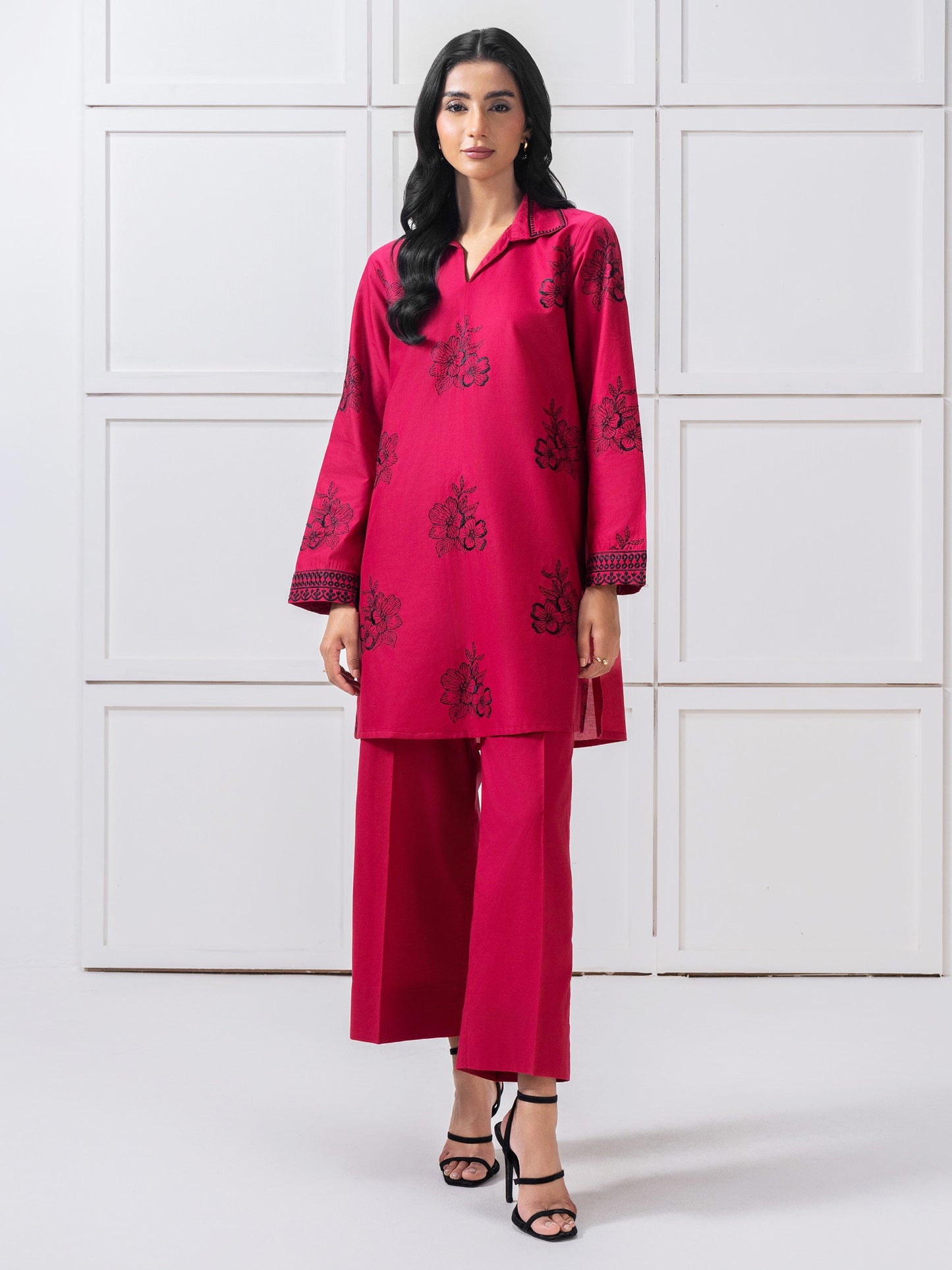 Lawn Co-Ord Set-Embroidered (Pret)