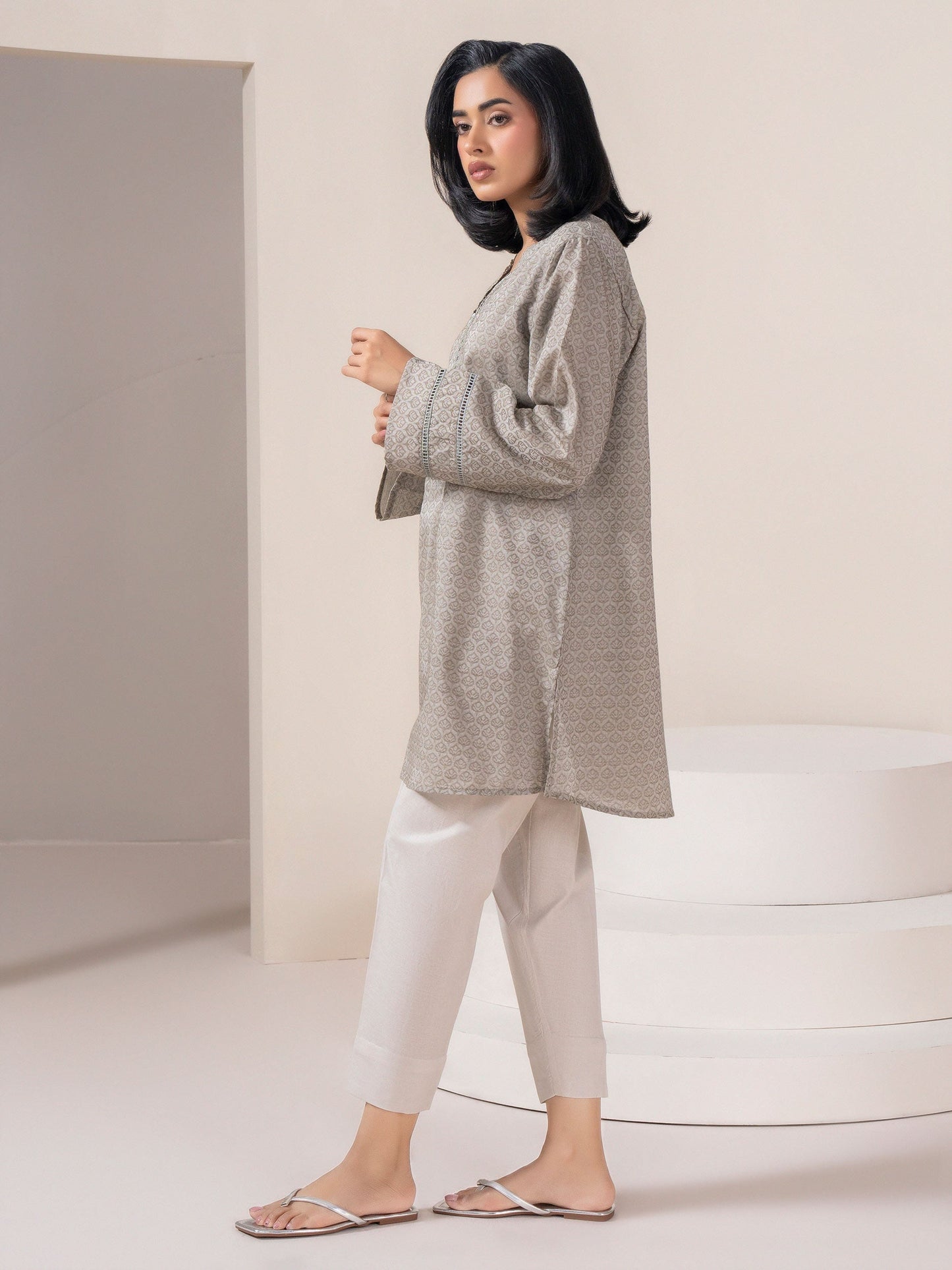 Jacquard Top-Printed (Pret)