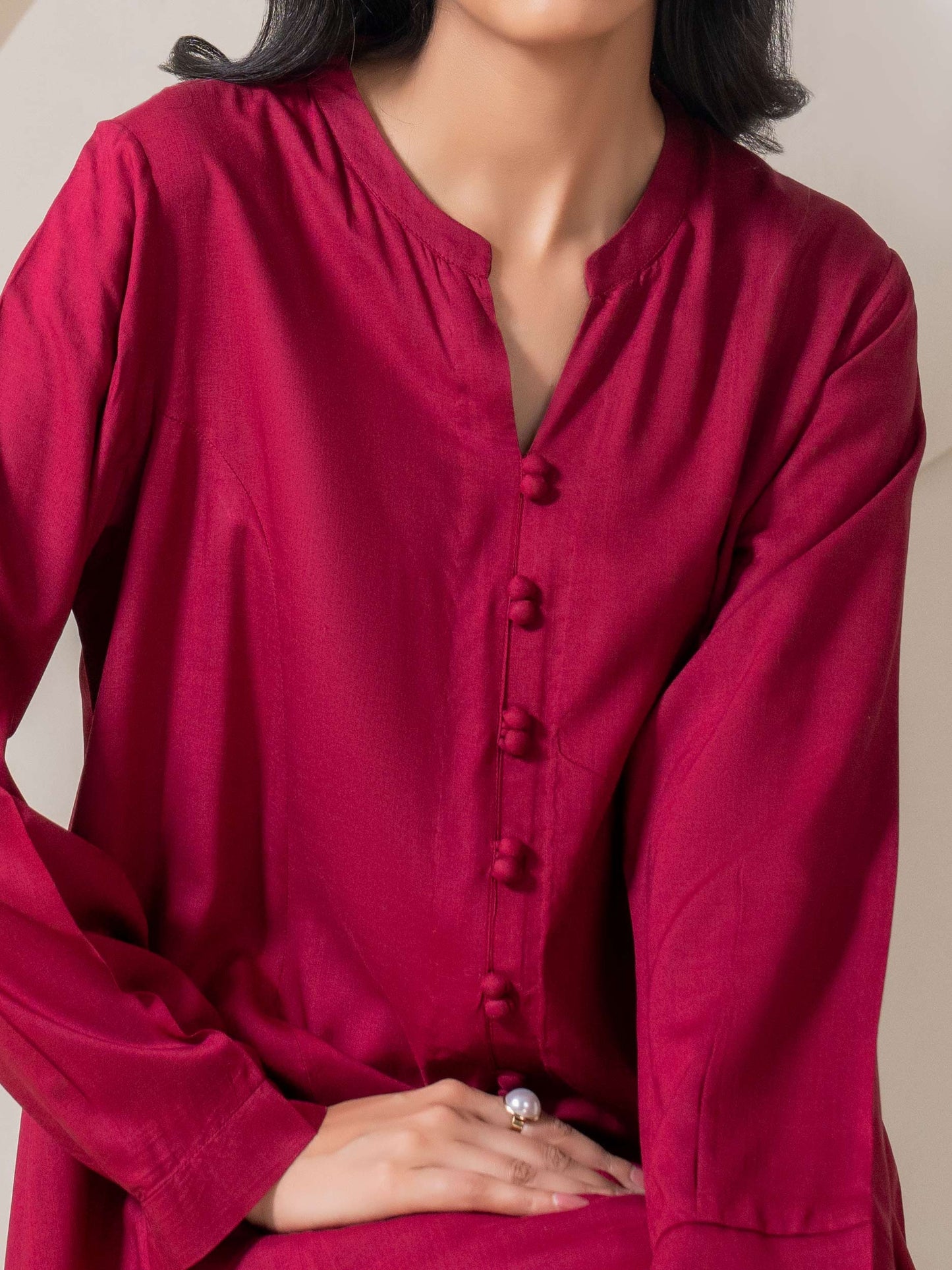 2 Piece Viscose Suit-Dyed (Pret)