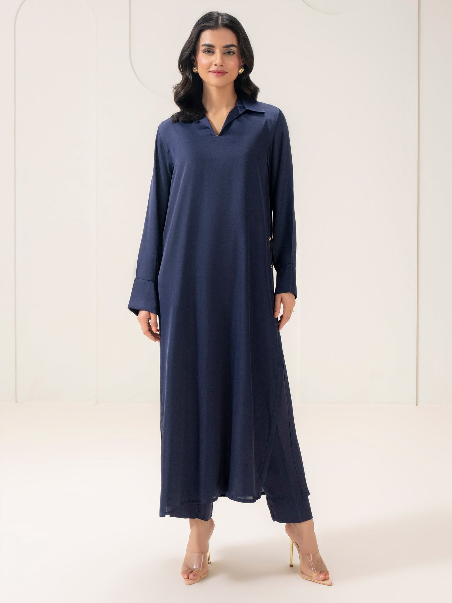 2 Piece Silk Suit-Dyed (Pret)