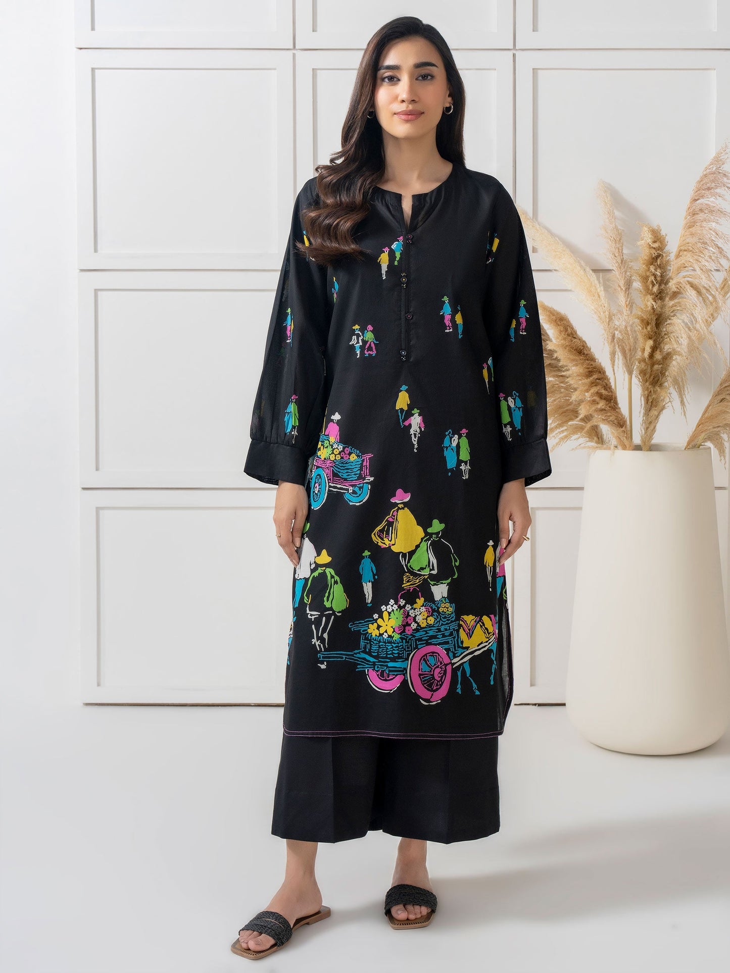 Lawn Shirt-Embroidered (Pret)