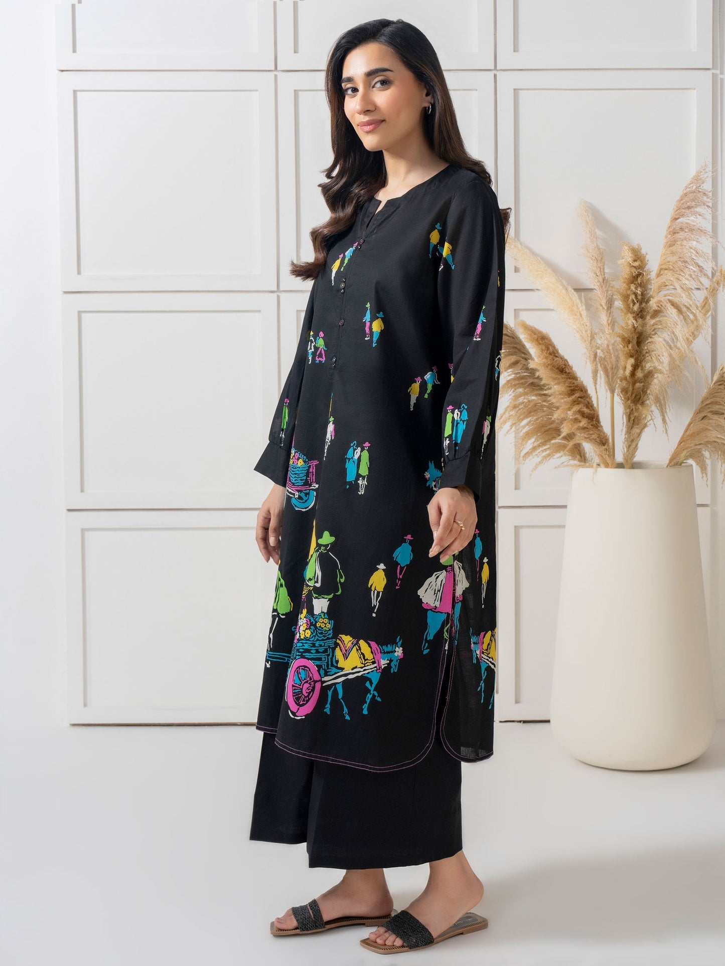 Lawn Shirt-Embroidered (Pret)