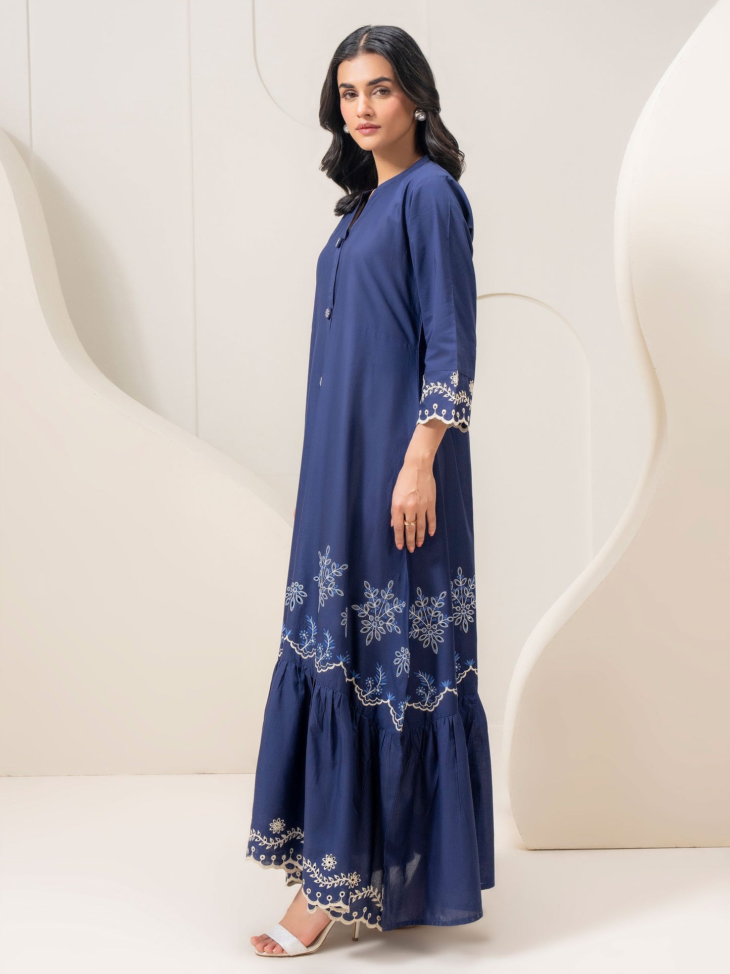 Embroidered Cambric Dress