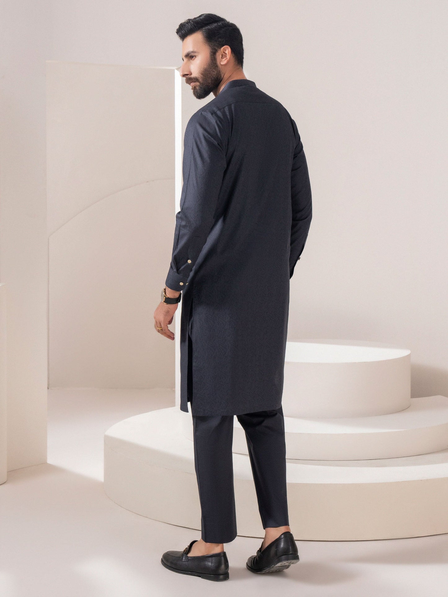 Self Jacquard Suit